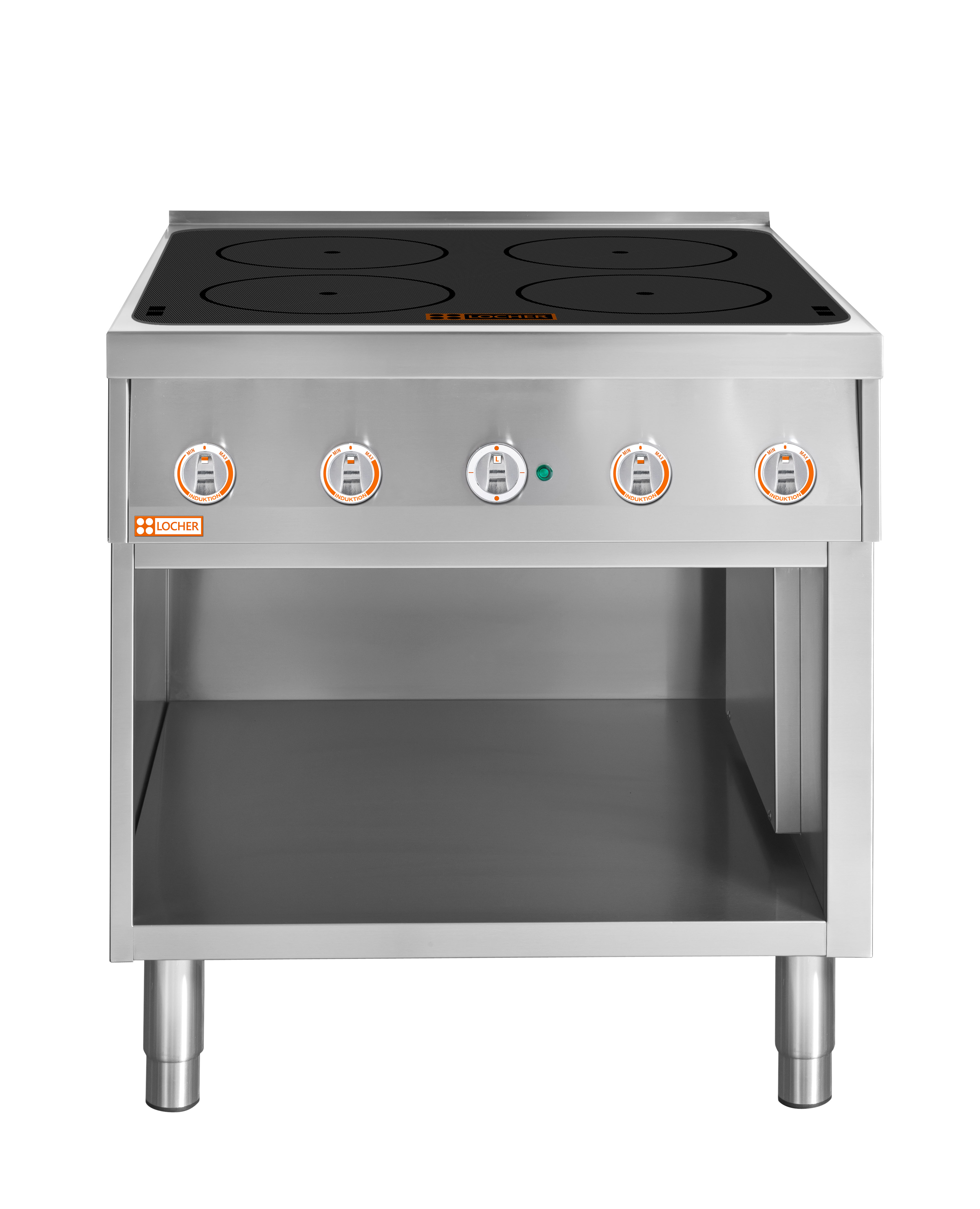 Locher Induktionsherd Stand 700, 4 Kochstellen à 5 kW