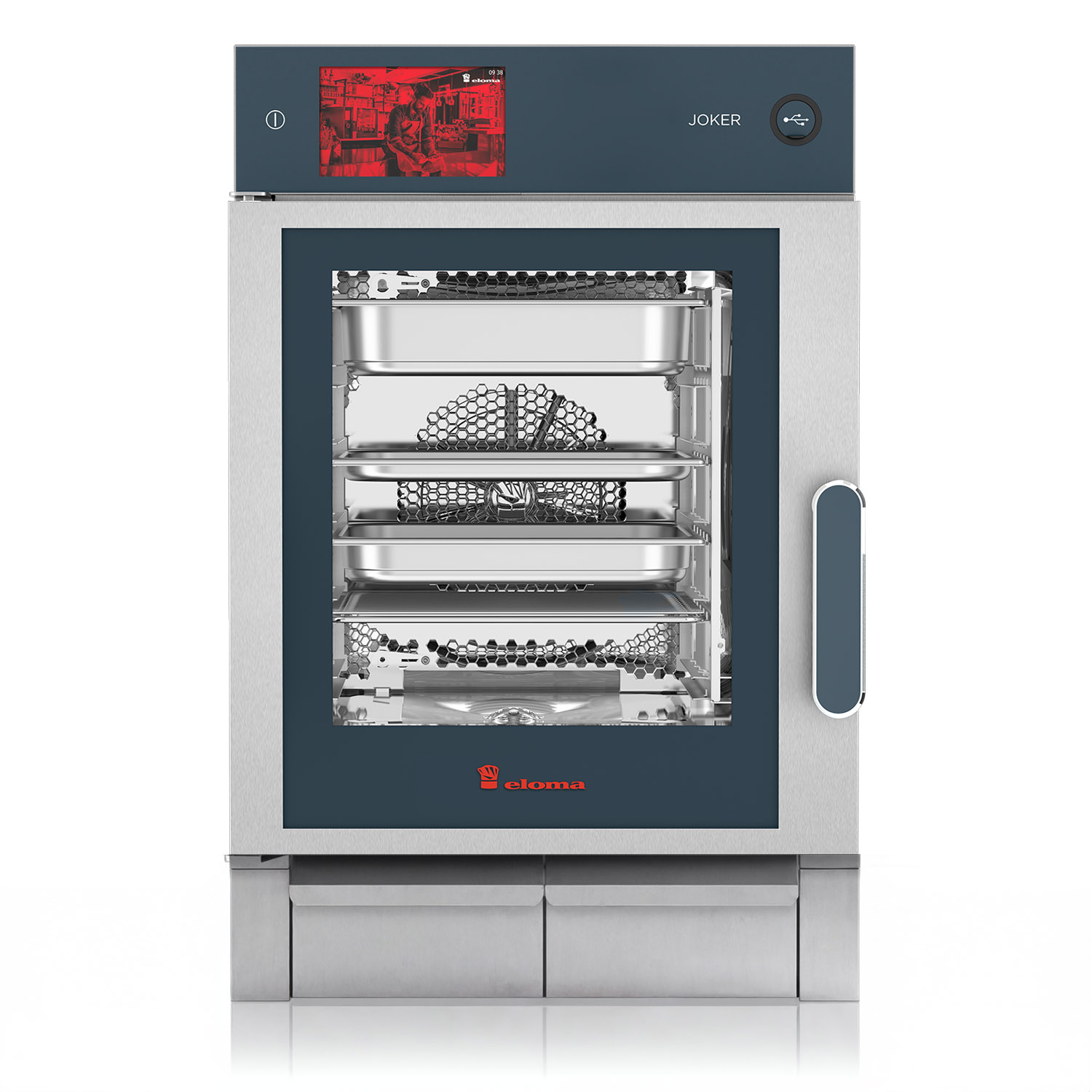 Eloma-Joker-Heissluftdmpfer-MT-Bedienung Oben-Linksanschlag-Frischdampfsystem-mobile-Edition-Serie-20