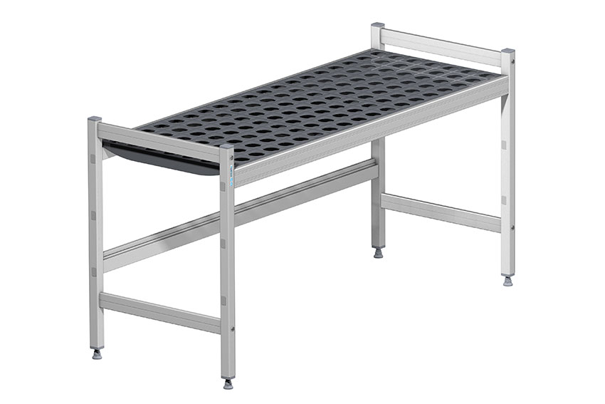 Fermostock Garderobe-Sitzbank 1 Ebene 1200 x 460 x 600 mm