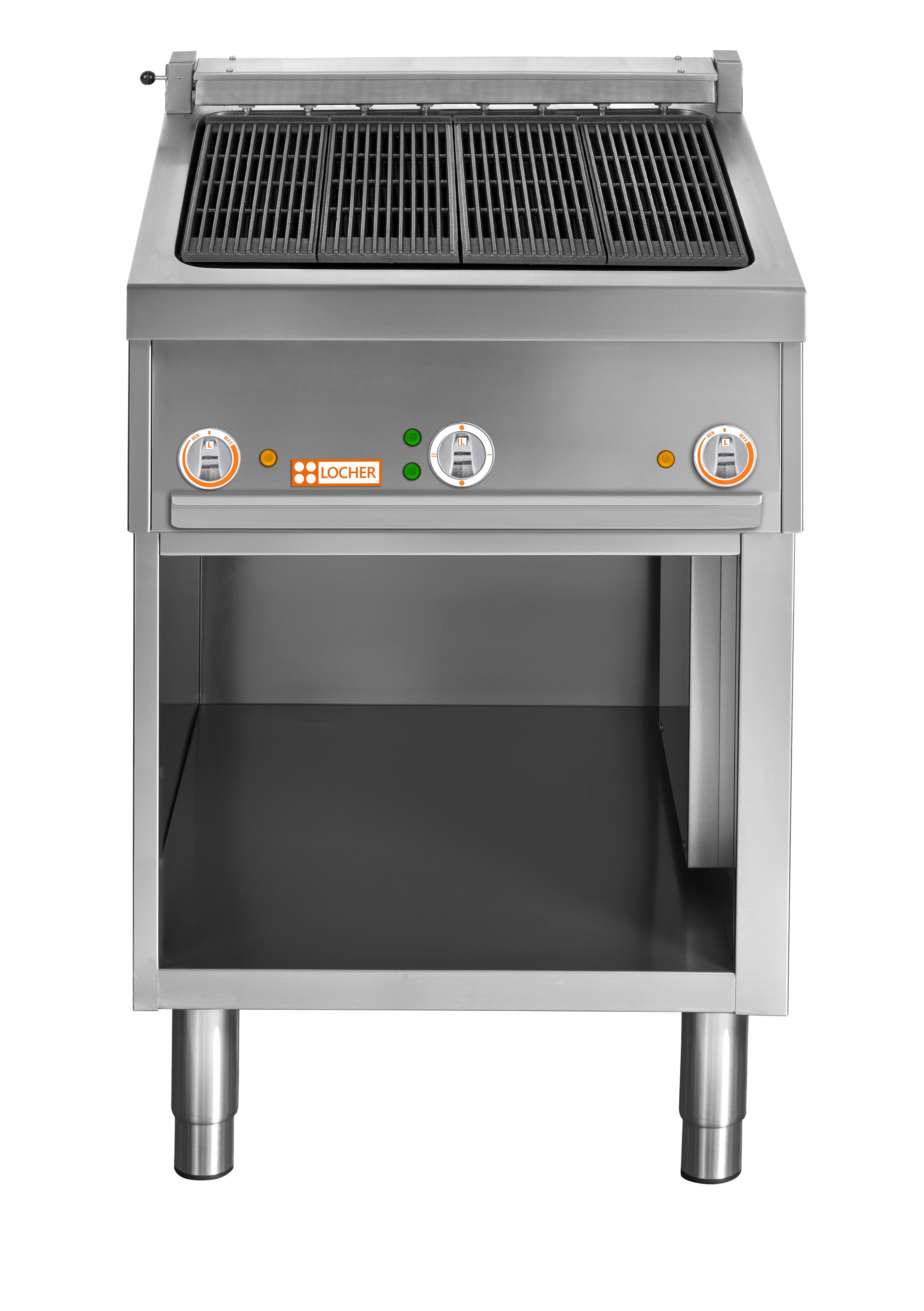 Locher Elektro-Steakgrill Stand 850, Rustica 700 mit Lavastein