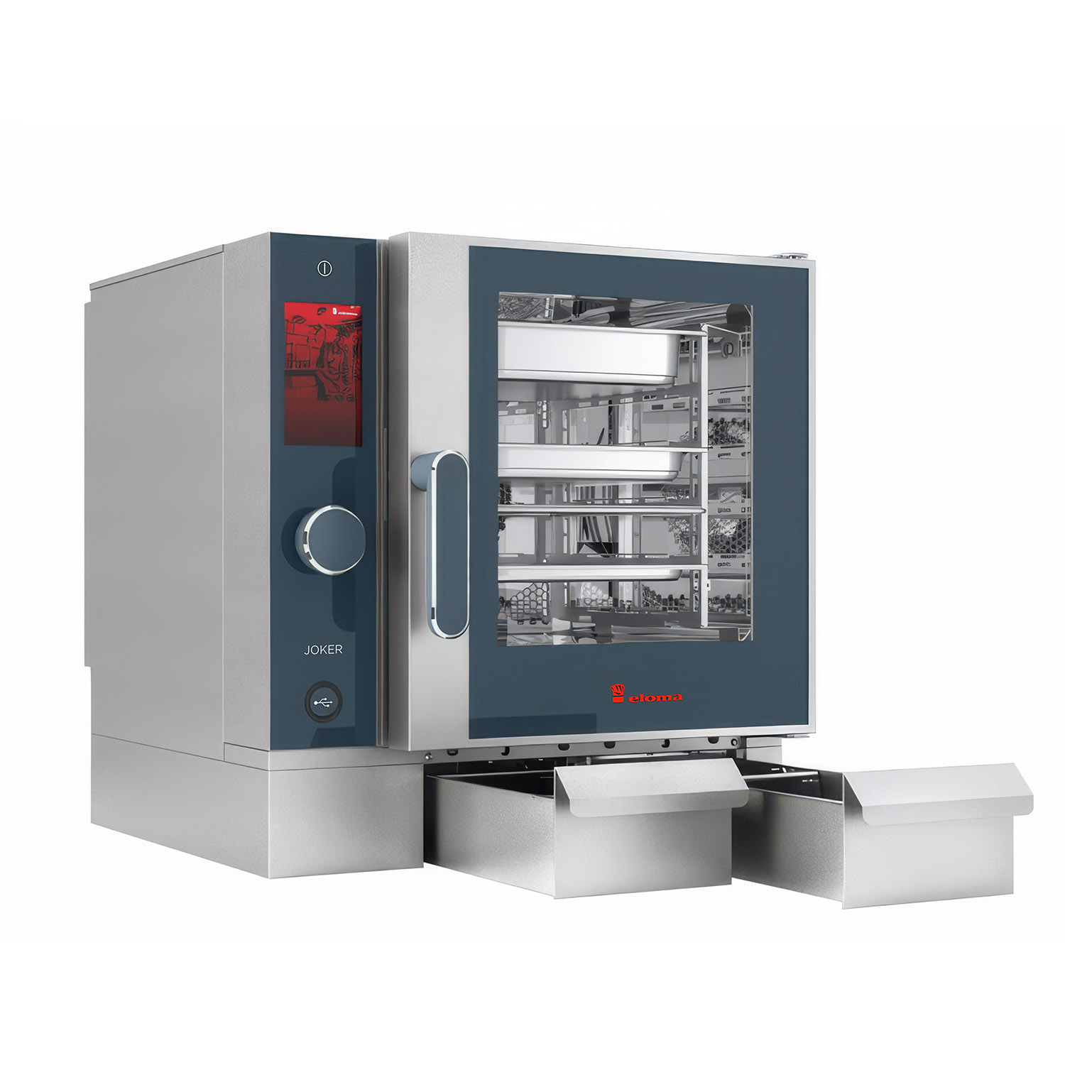 Eloma-Joker-Heissluftdmpfer-ST-Bedienung-Links-Rechtssanschlag-Frischdampfsystem-mobile-Edition-Serie-20-Perspektive