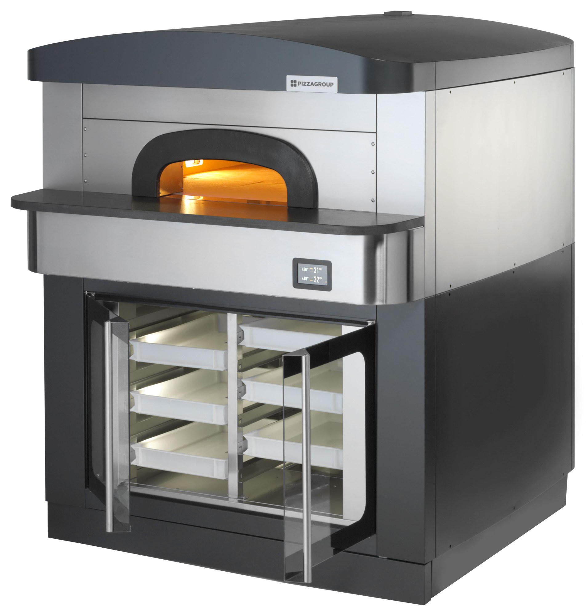 Pizza Group 550 mit geöffneter Gärzelle