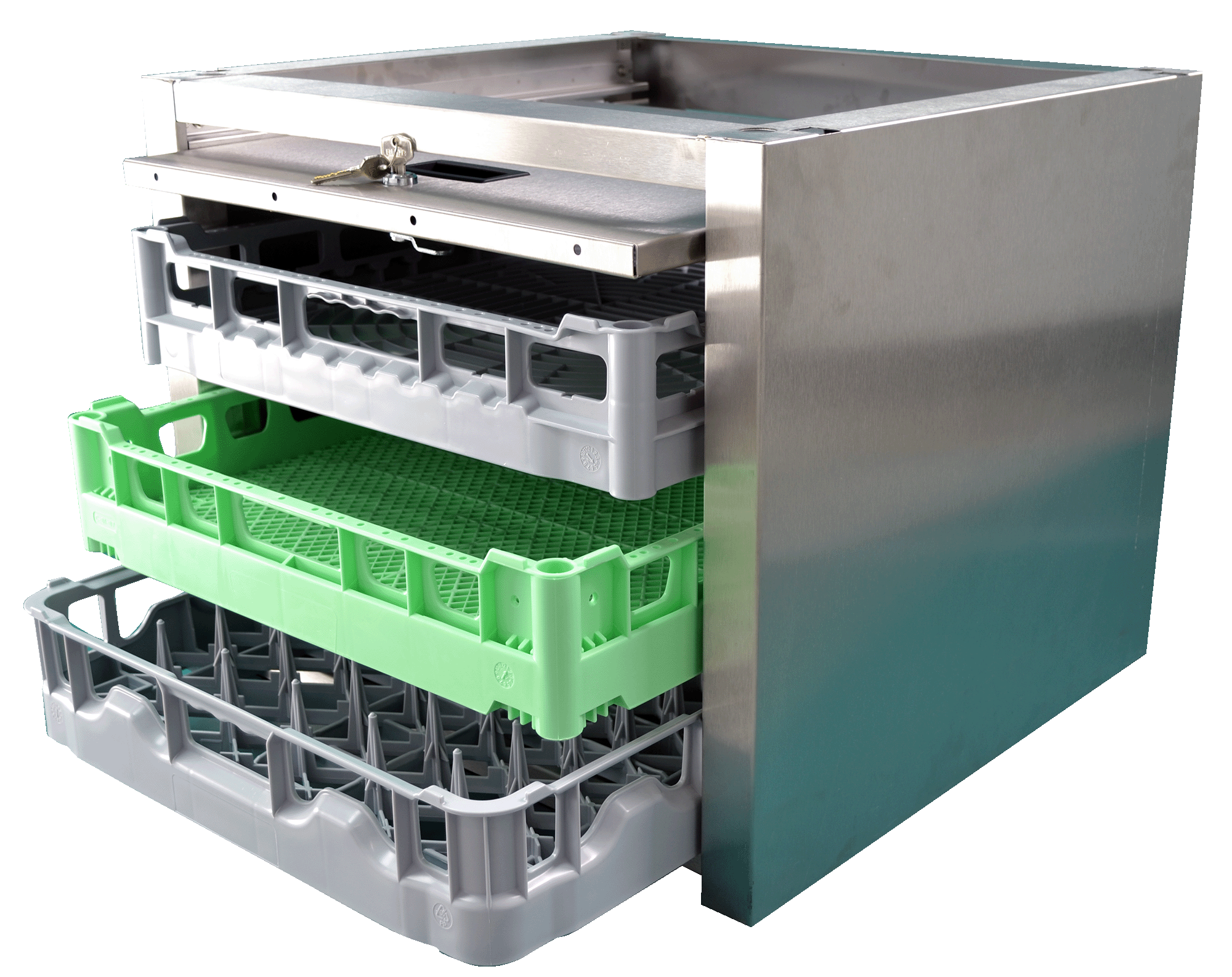 Ackermann CNS-Untergestell geschlossen mit Schiebetür für U 530-2 / U 540 / U 540 Bistro