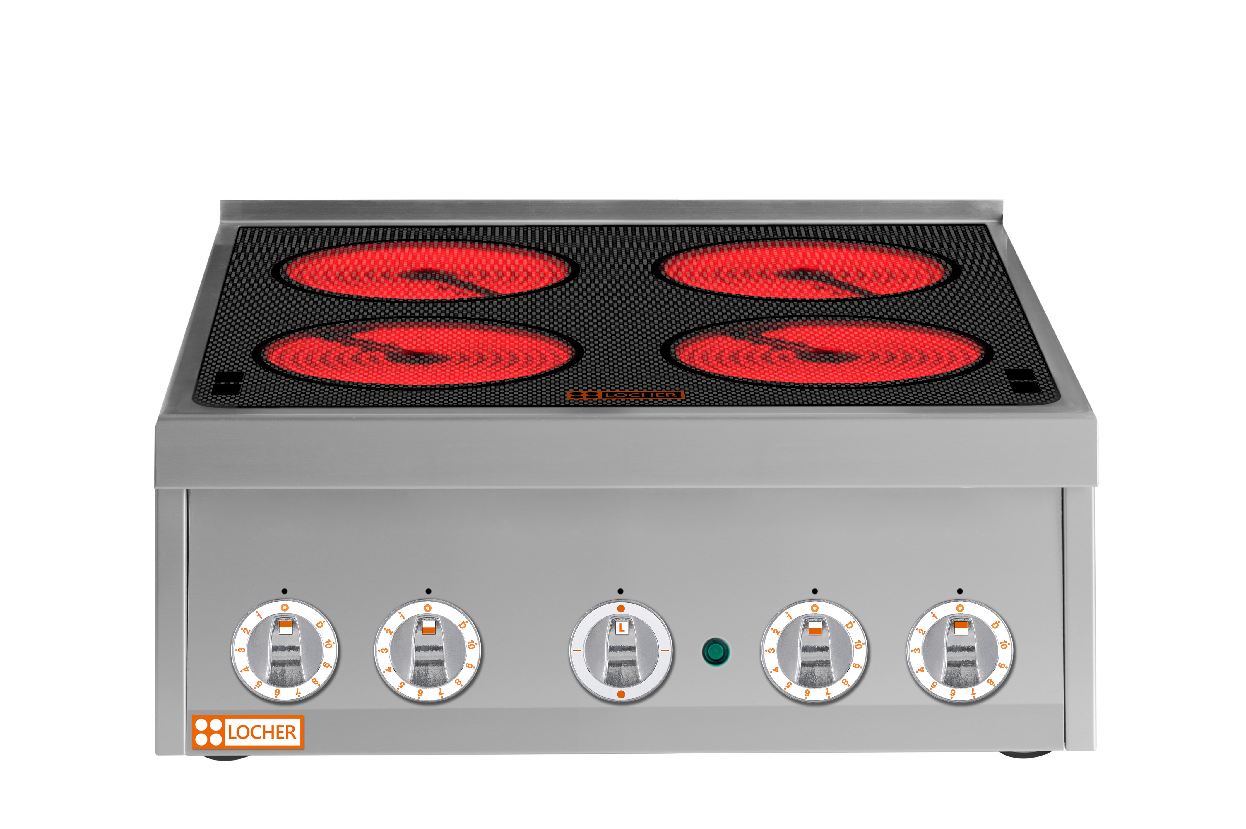 Locher Elektroherd Flex 700, 4 Kochstellen à 3 kW