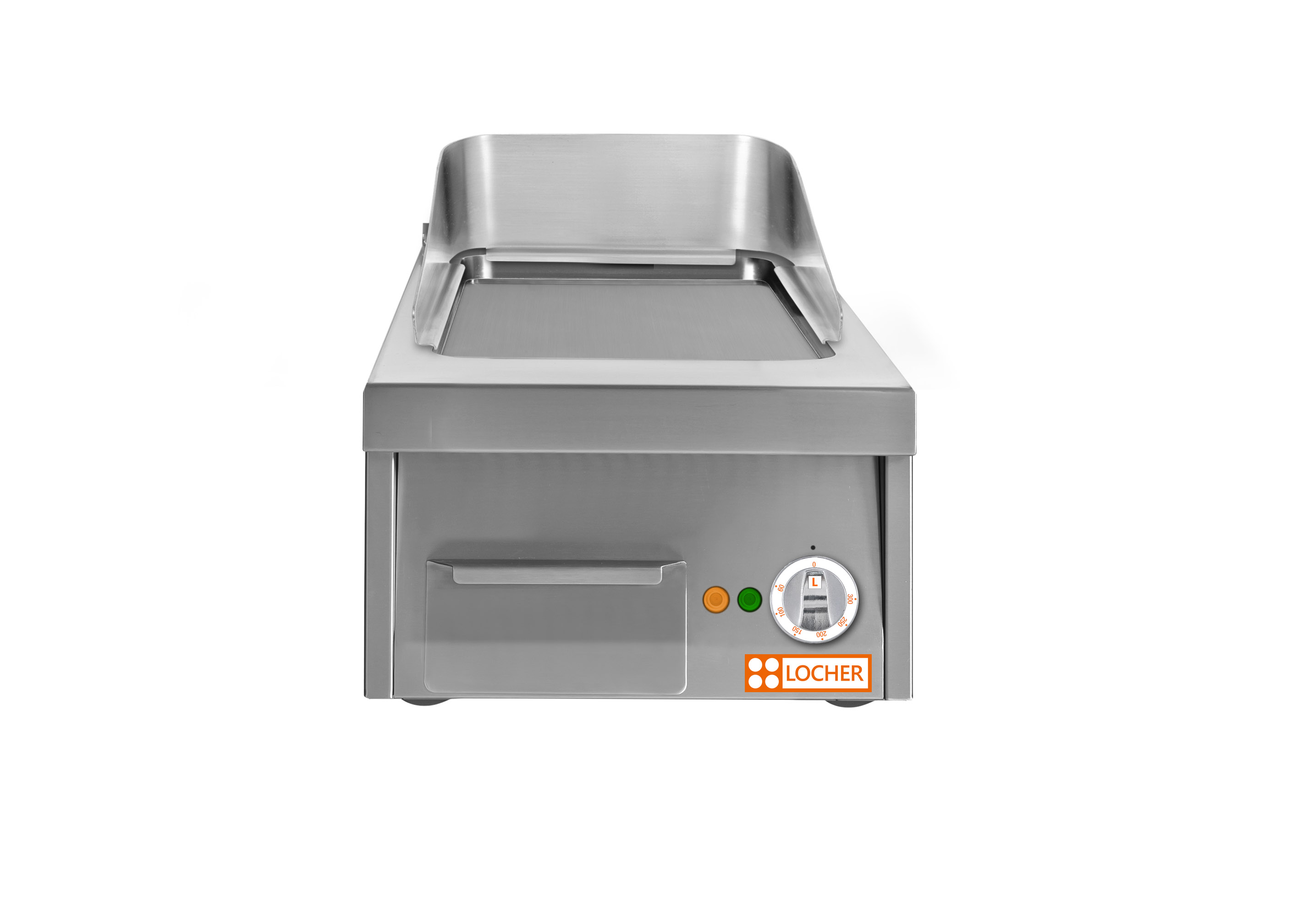 Locher Elektro-Bratplatte 400 Flex 600, Stahl, glatt