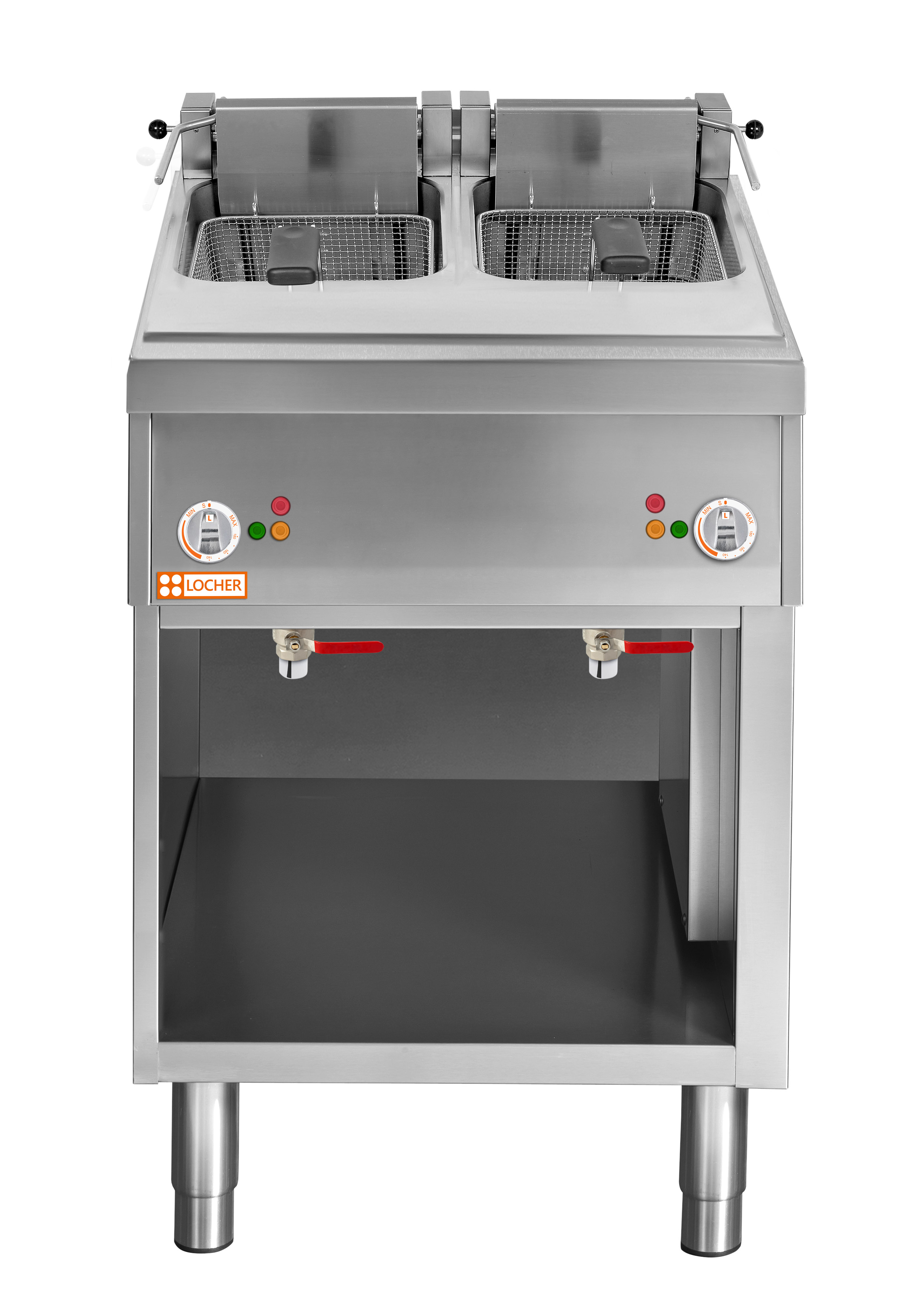 Locher Elektro-Fritteuse Stand 900B, 2 Becken à 12,5 Liter