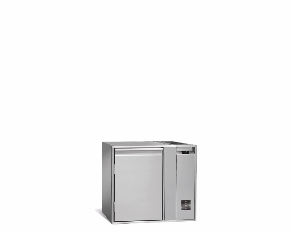 Tiefkühlunterbau GN Premium, 1 Tür, H 700 mm, zentralgekühlt