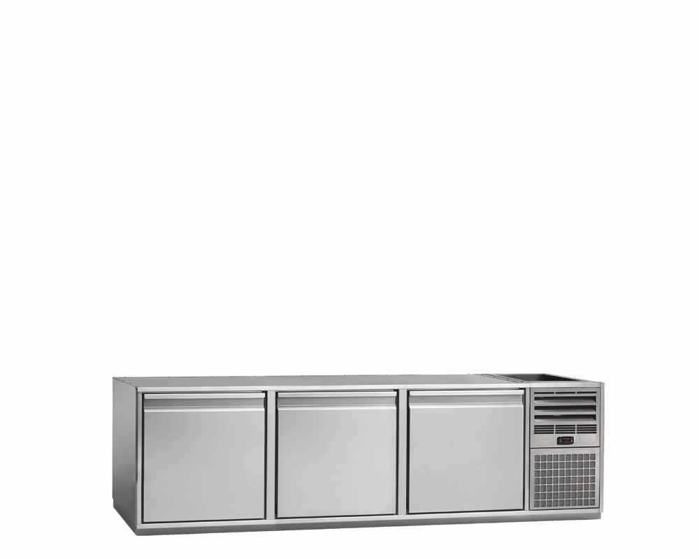 Tiefkühlunterbau GN Premium, 3 Türen, H 520 mm, steckerfertig