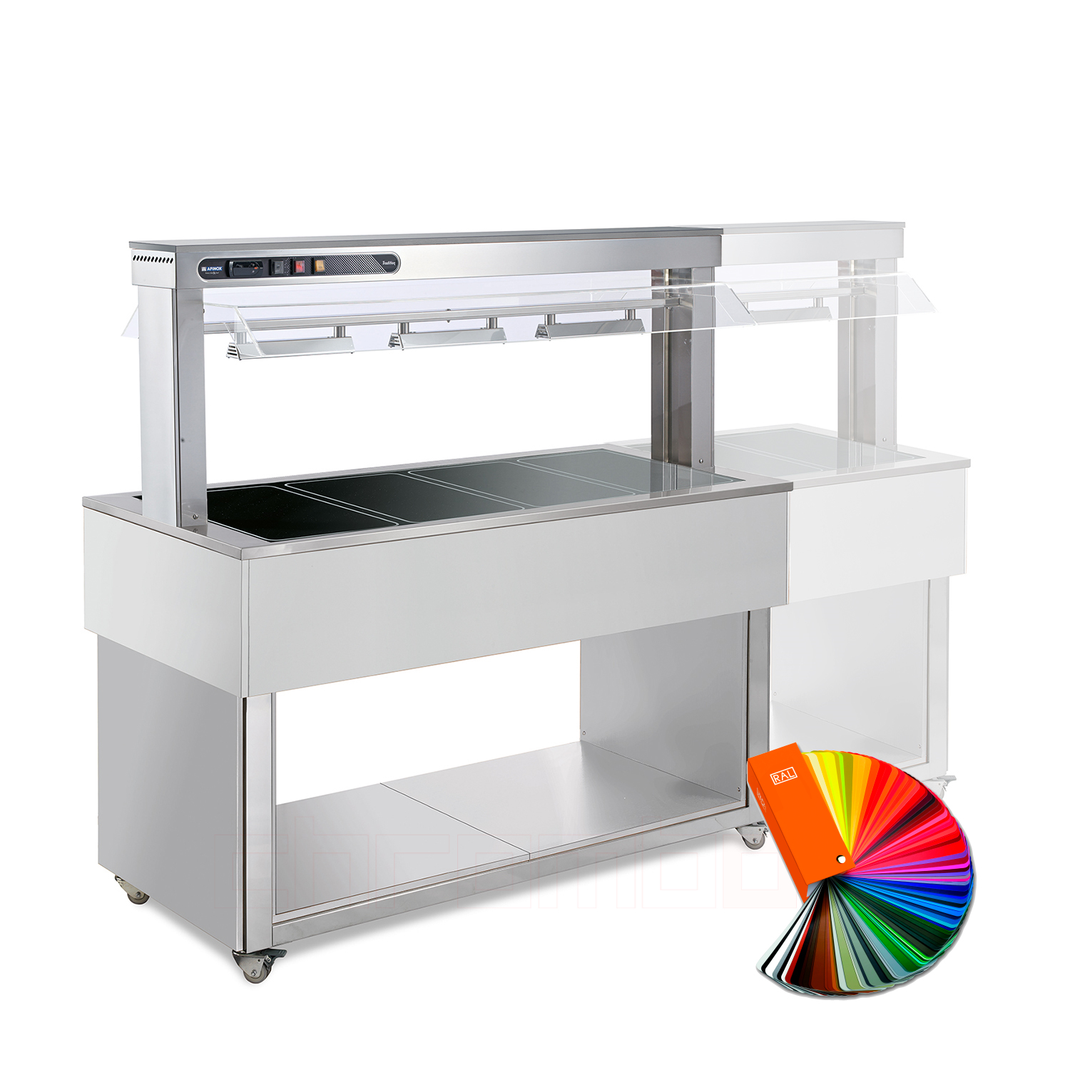 Speisebuffet TRADITION BROWN, 6 x GN 1/1, RAL special