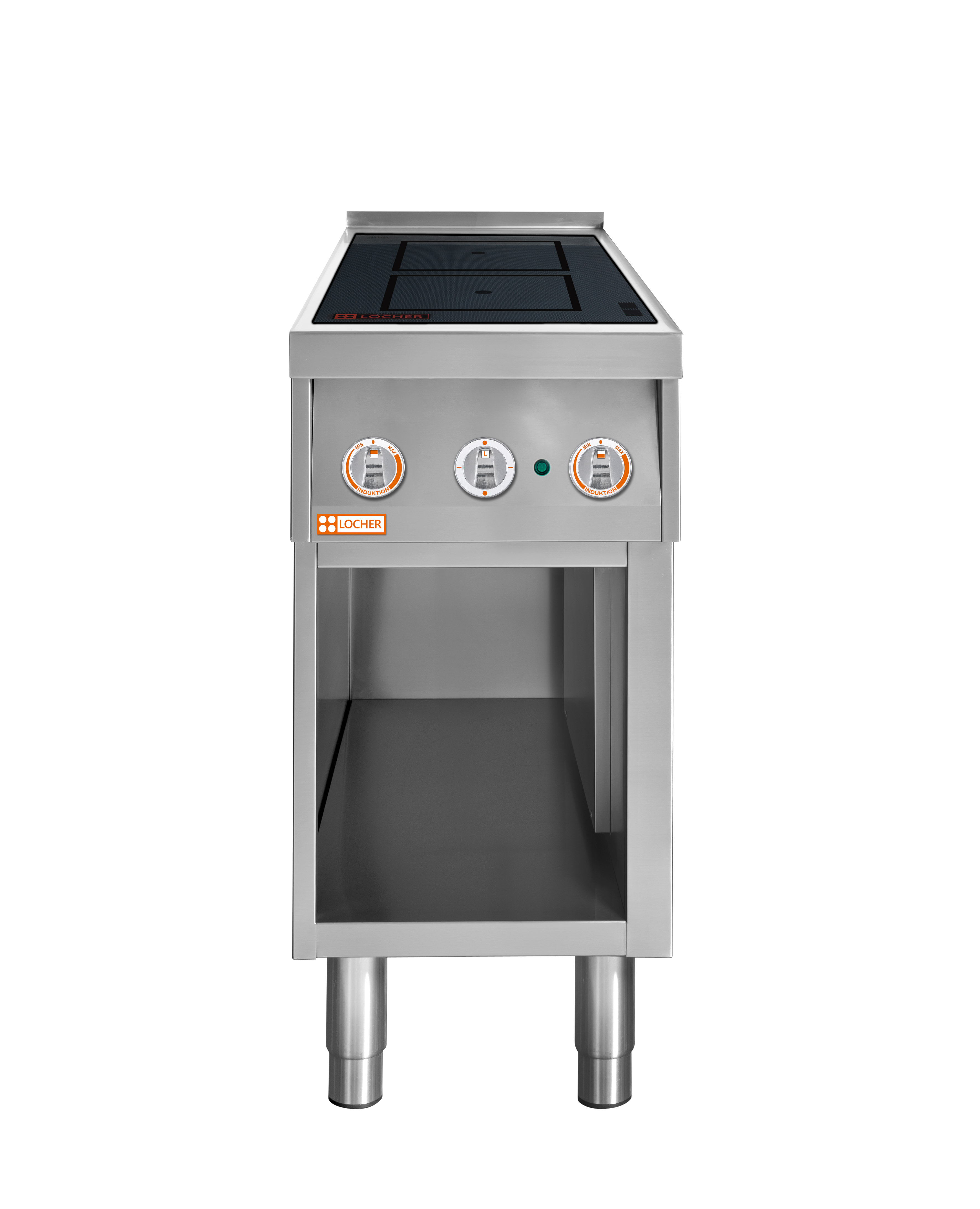 Locher Induktionsherd Stand 700, 2 Kochstellen à 5 kW Flächeninduktion
