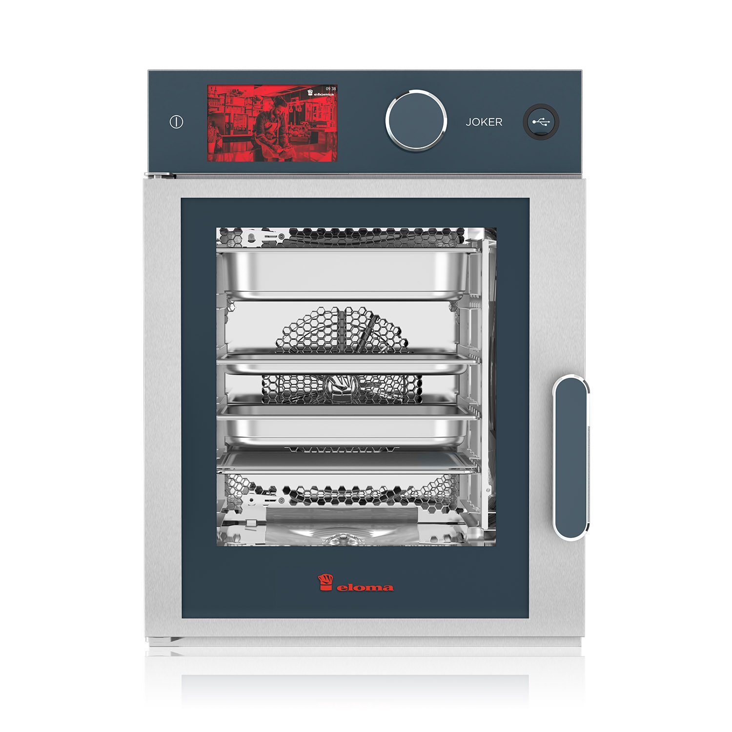 Eloma-Joker-Heissluftdmpfer-ST-Bedienung Oben-Linksanschlag-Frischdampfsystem-Einbau-Edition-Serie-20