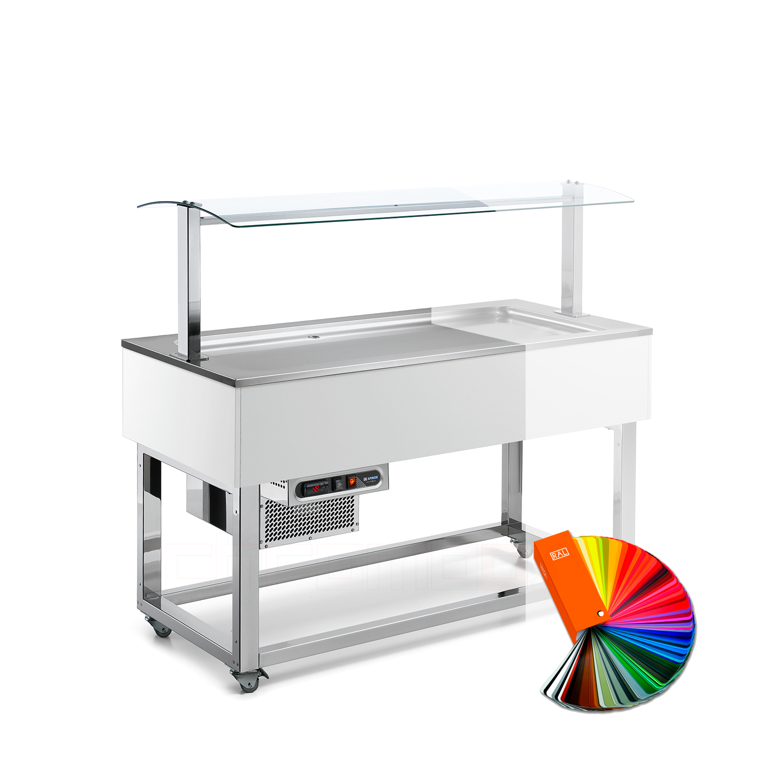 Kühlbuffet ESSENCE LIME, 3 x GN 1/1, RAL special