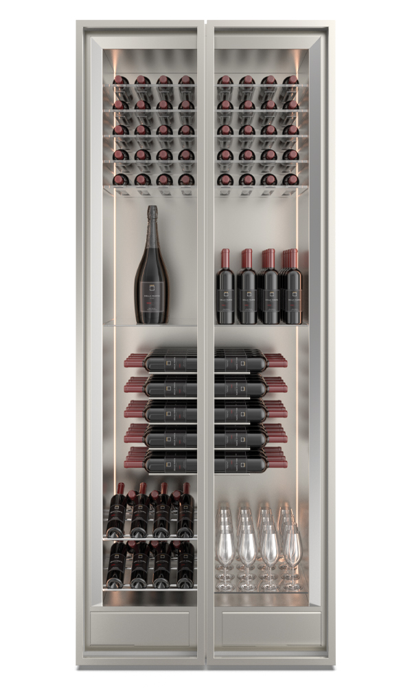 Neutrale Vitrine (ungekühlt) Della Marta Arka H31 – halbe Breite 500 mm, schmale Bauform