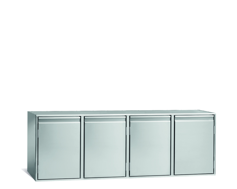 Kühlunterbau GN Premium, 4 Türen, H 750 mm, ohne I-Fach