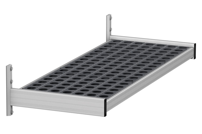 Fermostock 6611 Wandregal Tiefe 460 mm, Länge 1500 mm