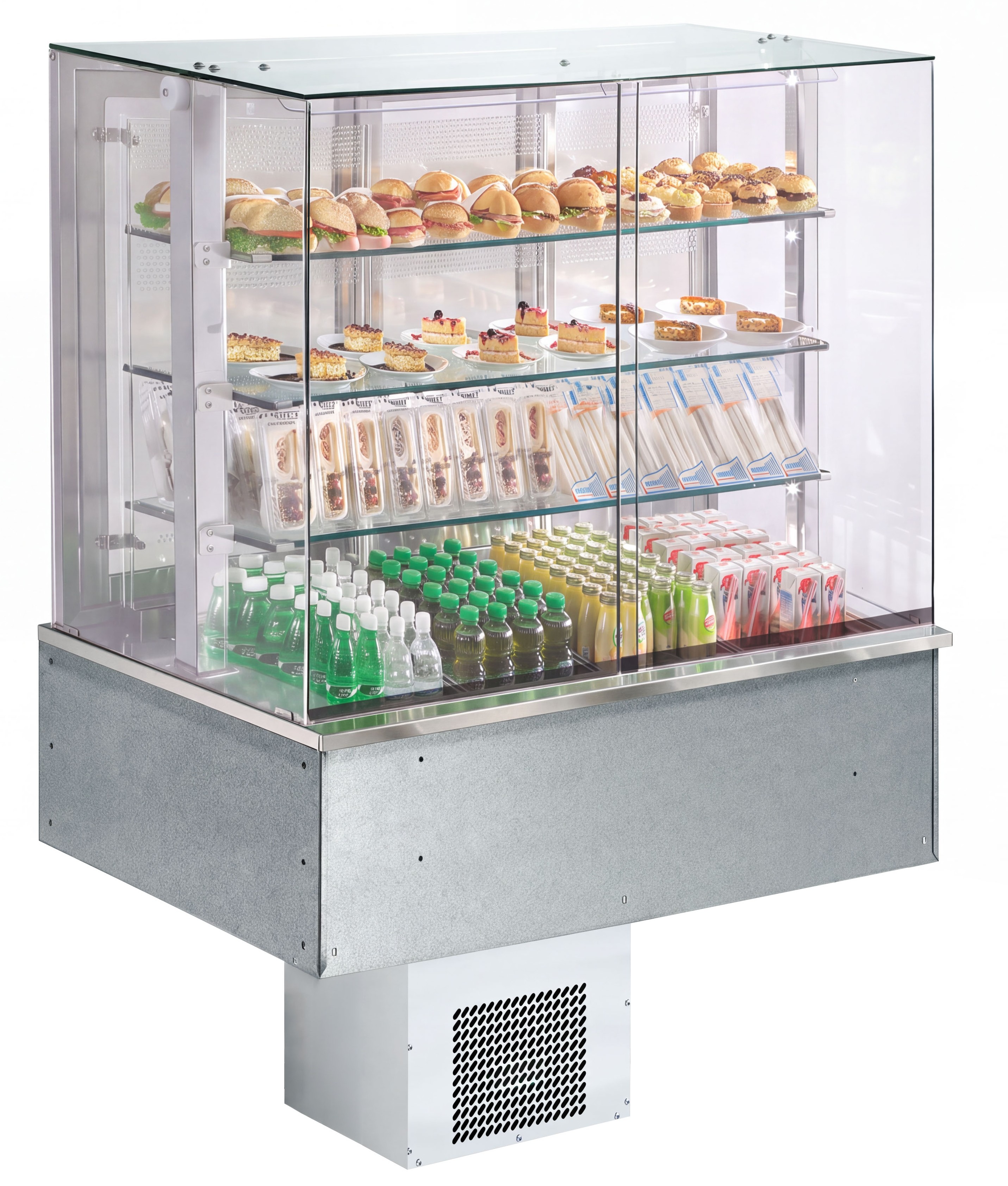 Einbau-Kühlvitrine SOUL PLUS BLUE PLATINUM, 3 x GN 1/1 (Schiebetüren)