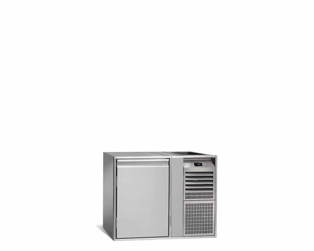 Tiefkühlunterbau GN Premium, 1 Tür, H 700 mm, steckerfertig