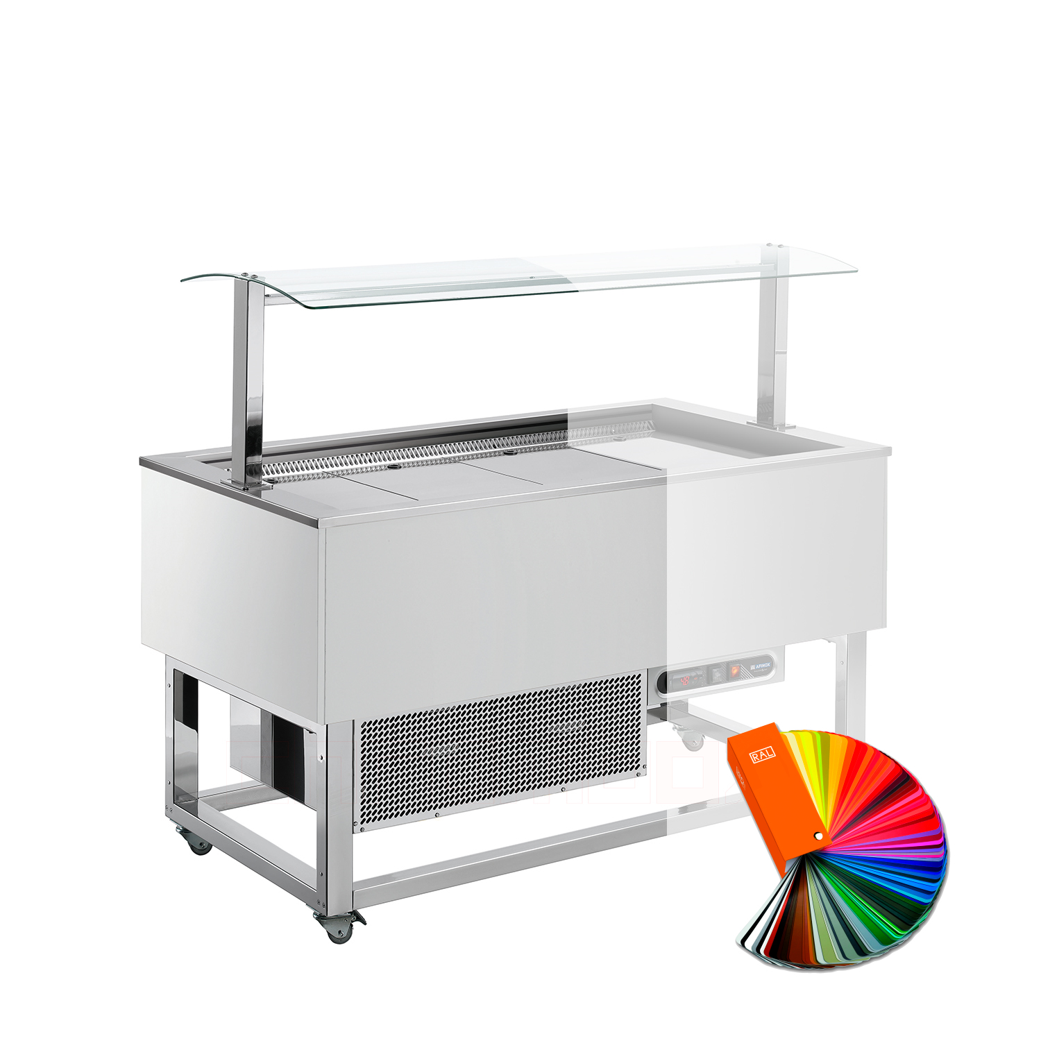 Kühlbuffet ESSENCE BLUE, 3 x GN 1/1, RAL special
