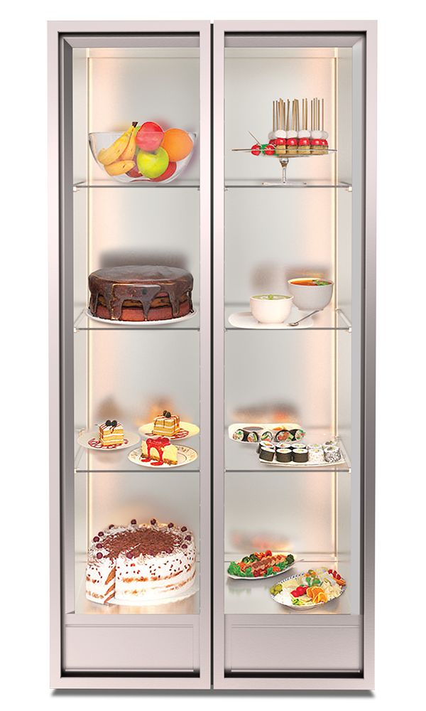 Klimavitrine Gastronomia Della Marta Nova H18 – schmale Bauform