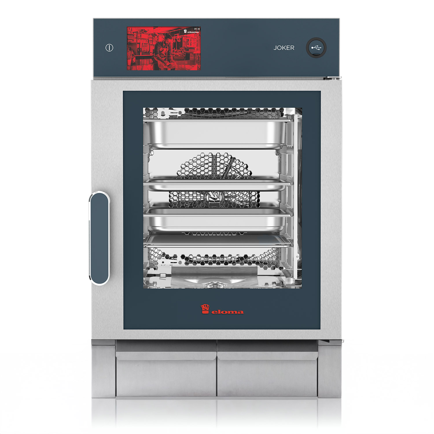 Eloma-Joker-Heissluftdmpfer-MT-Bedienung Oben-Rechtsanschlag-Frischdampfsystem-mobile-Edition-Serie-20