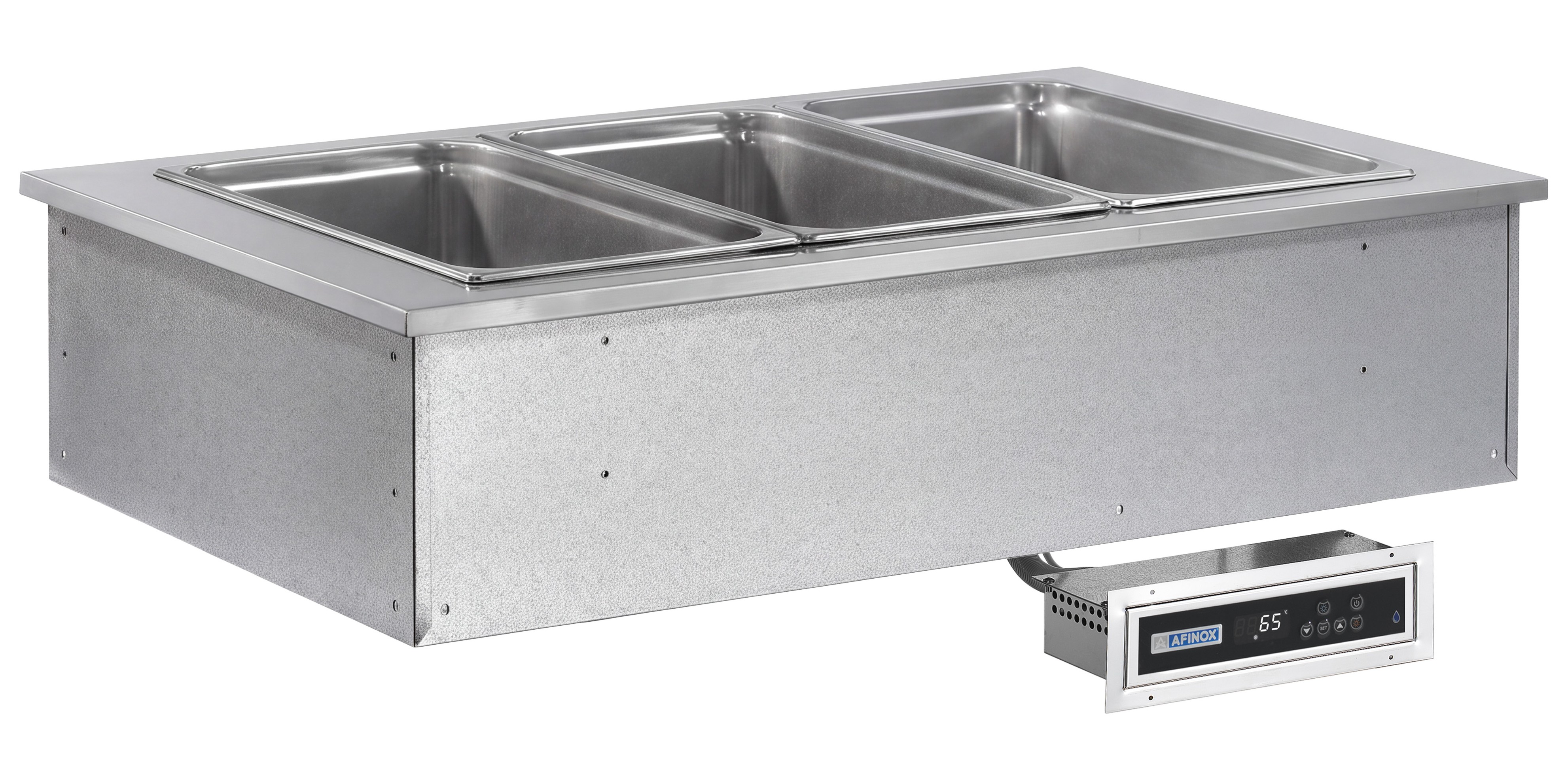 Einbau-Bain-Marie SOUL PLUS RED, 3 x GN 1/1