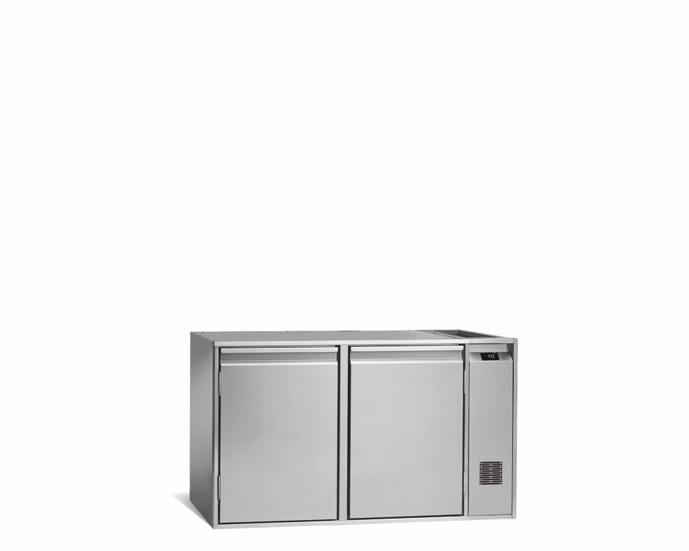 Tiefkühlunterbau GN Premium, 2 Türen, H 700 mm, zentralgekühlt