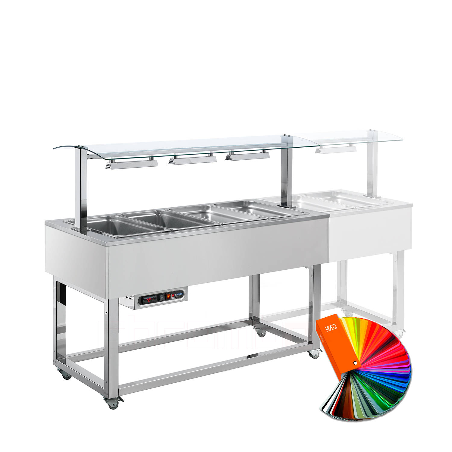 Bain Marie ESSENCE RED, 6 x GN 1/1, RAL special