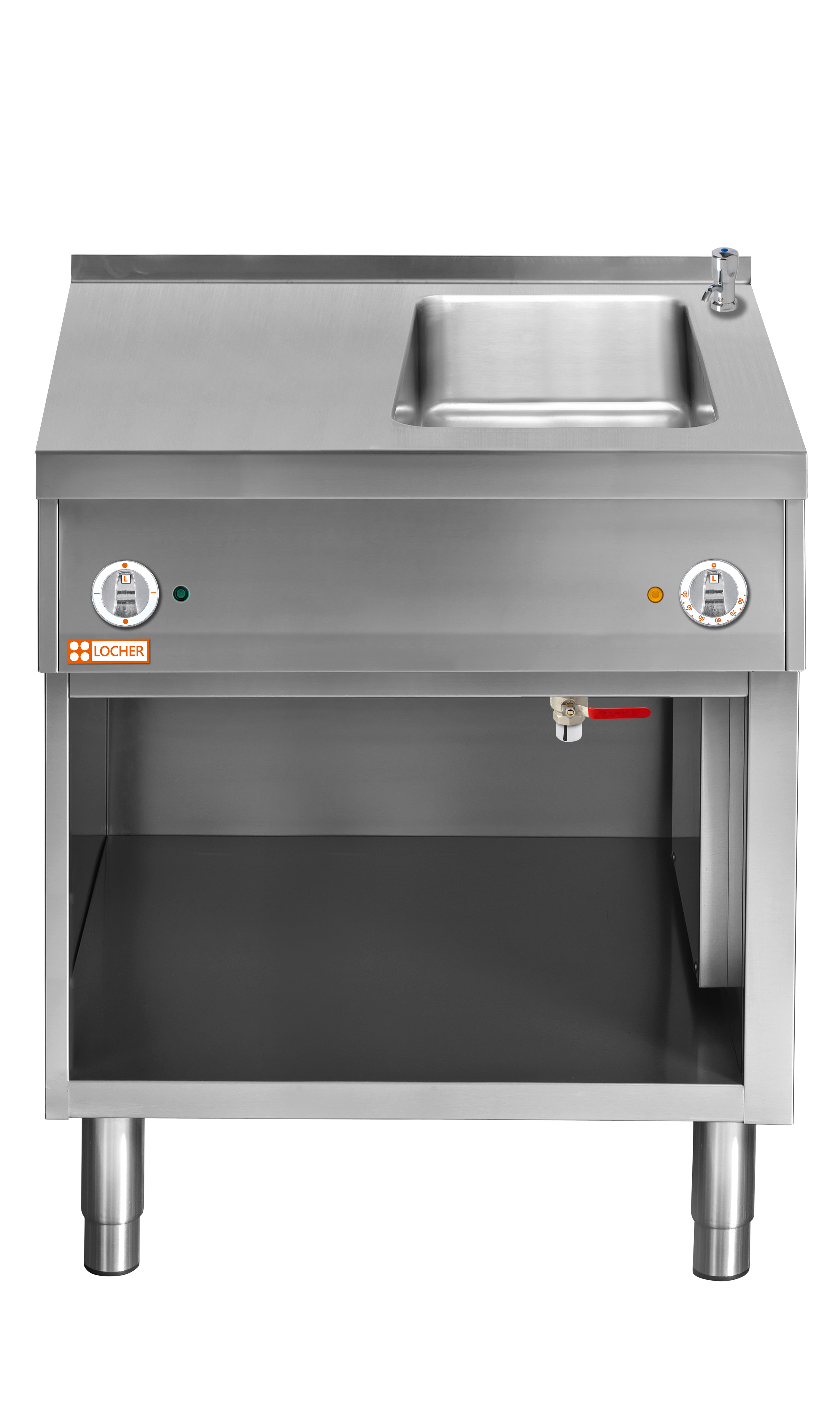 Locher Elektro-Wasserbad Stand 850, GN 1/1 rechts