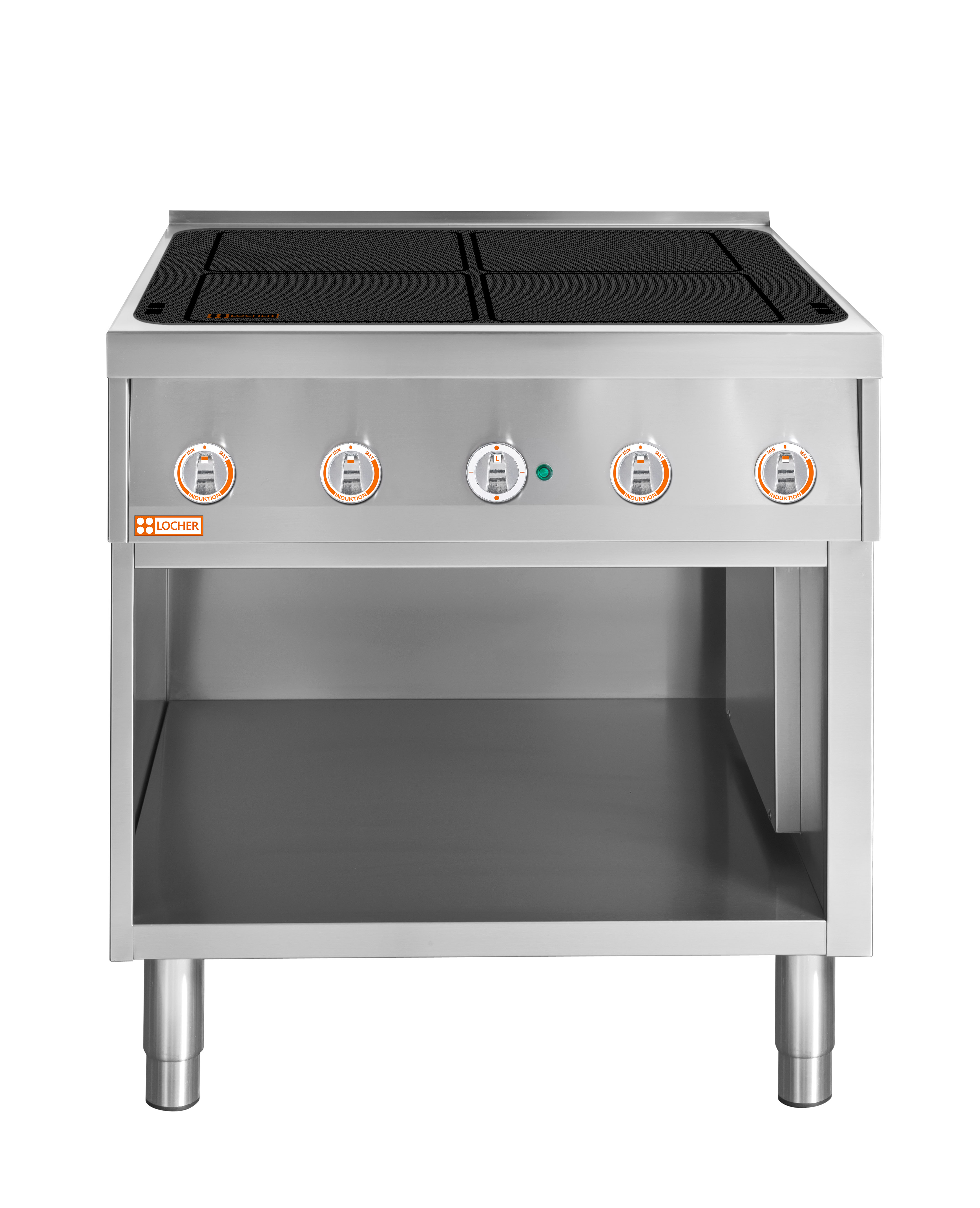 Locher Induktionsherd Stand 700, 4 Kochstellen à 5 kW Flächeninduktion