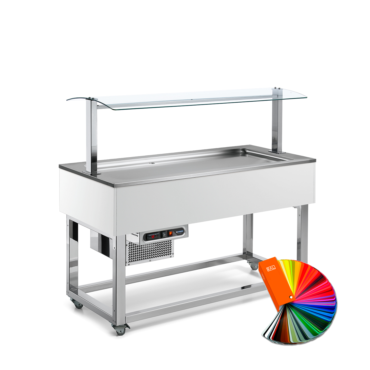 Kühlbuffet ESSENCE LIME, 4 x GN 1/1, RAL special