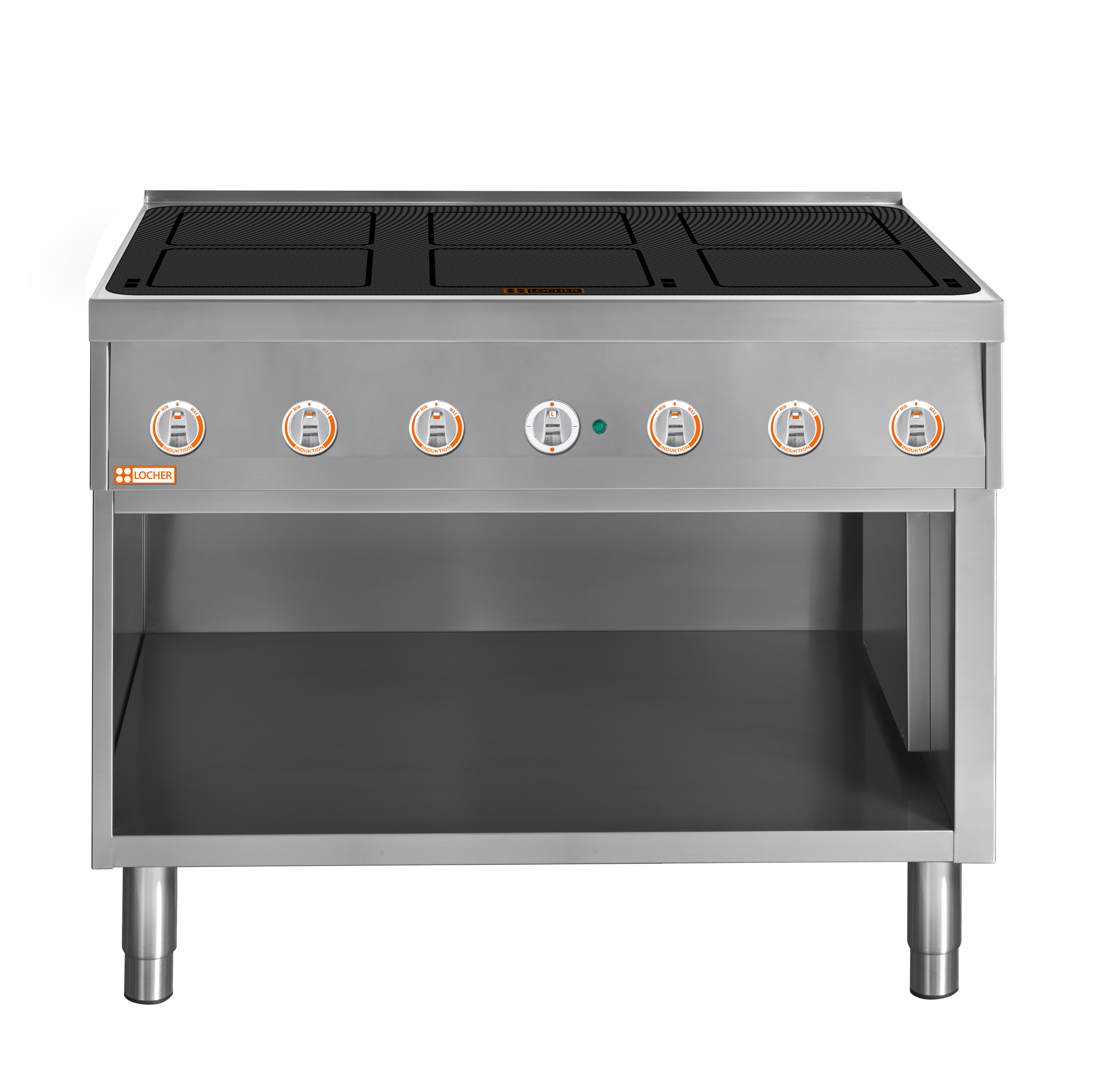 Locher Induktionsherd Stand 850, 6 Kochstellen à 5 kW