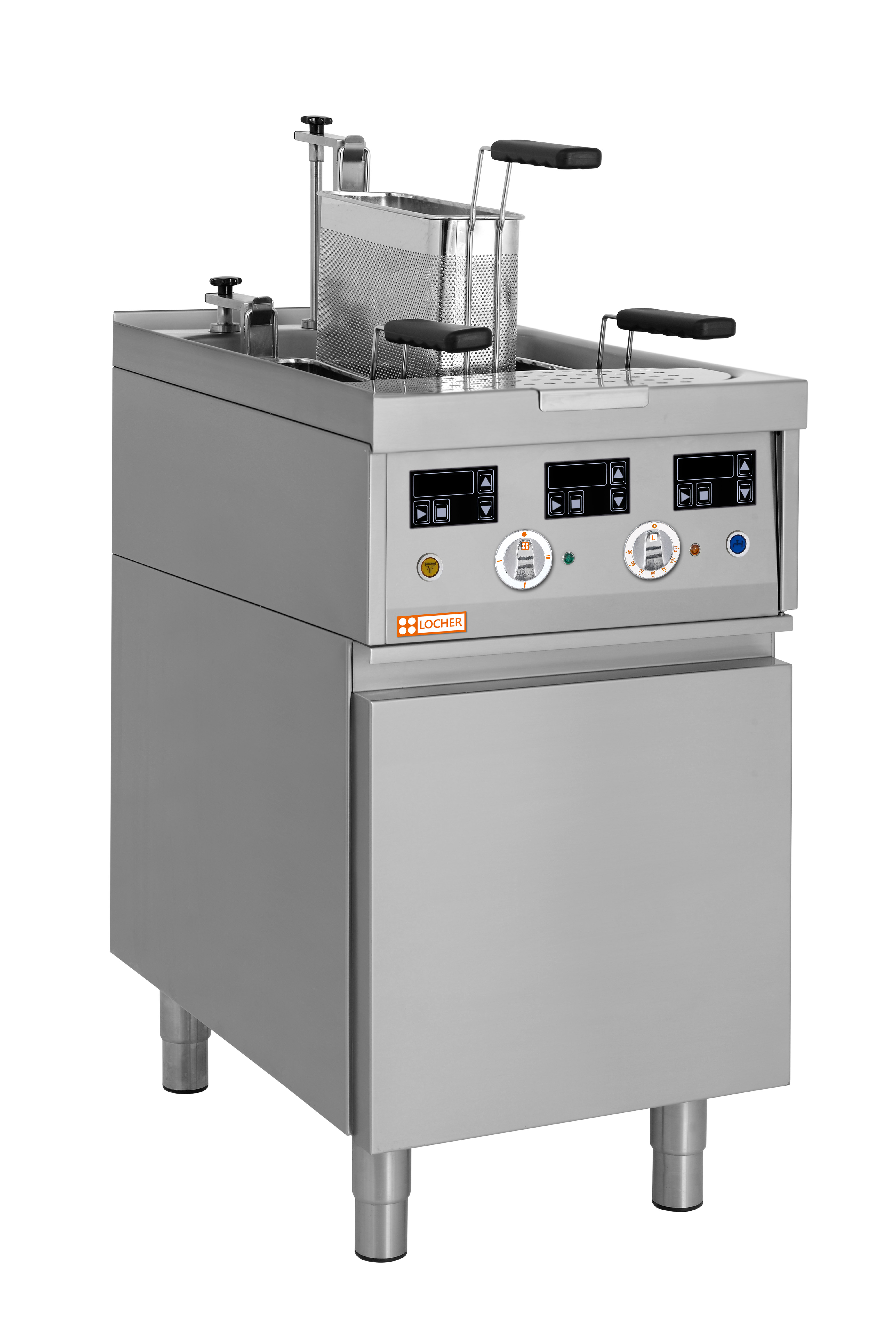 Locher Elektro-Nudelkocher Stand 850, GN 2/3 mit Hebevorrichtung