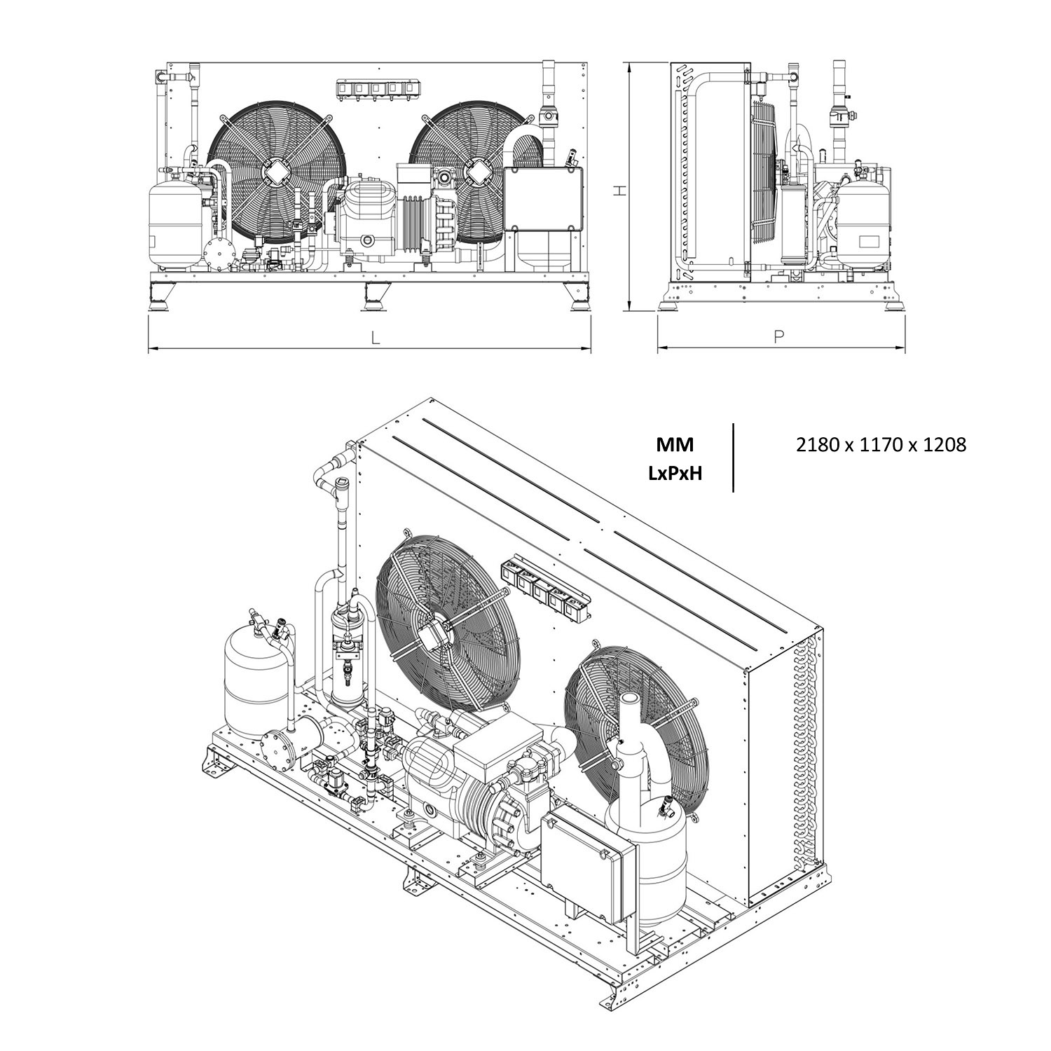 Kälteaggregat 20HP – R449A