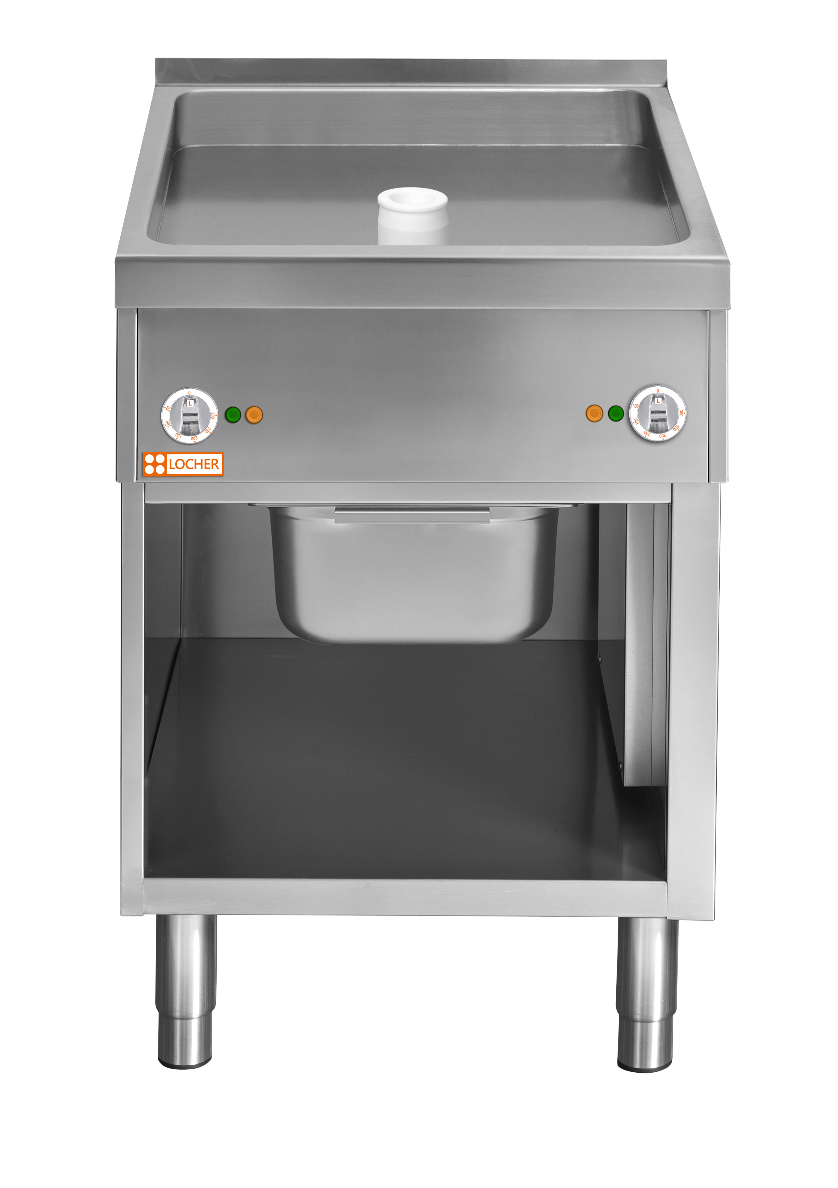 Locher Elektro-Bräter 600 Stand 850, Tiegelhöhe 80 mm