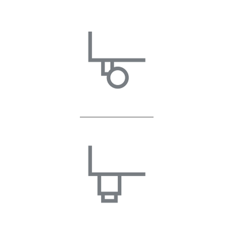 Edelstahlfuss verstellbar, H 145-195mm GN Premium