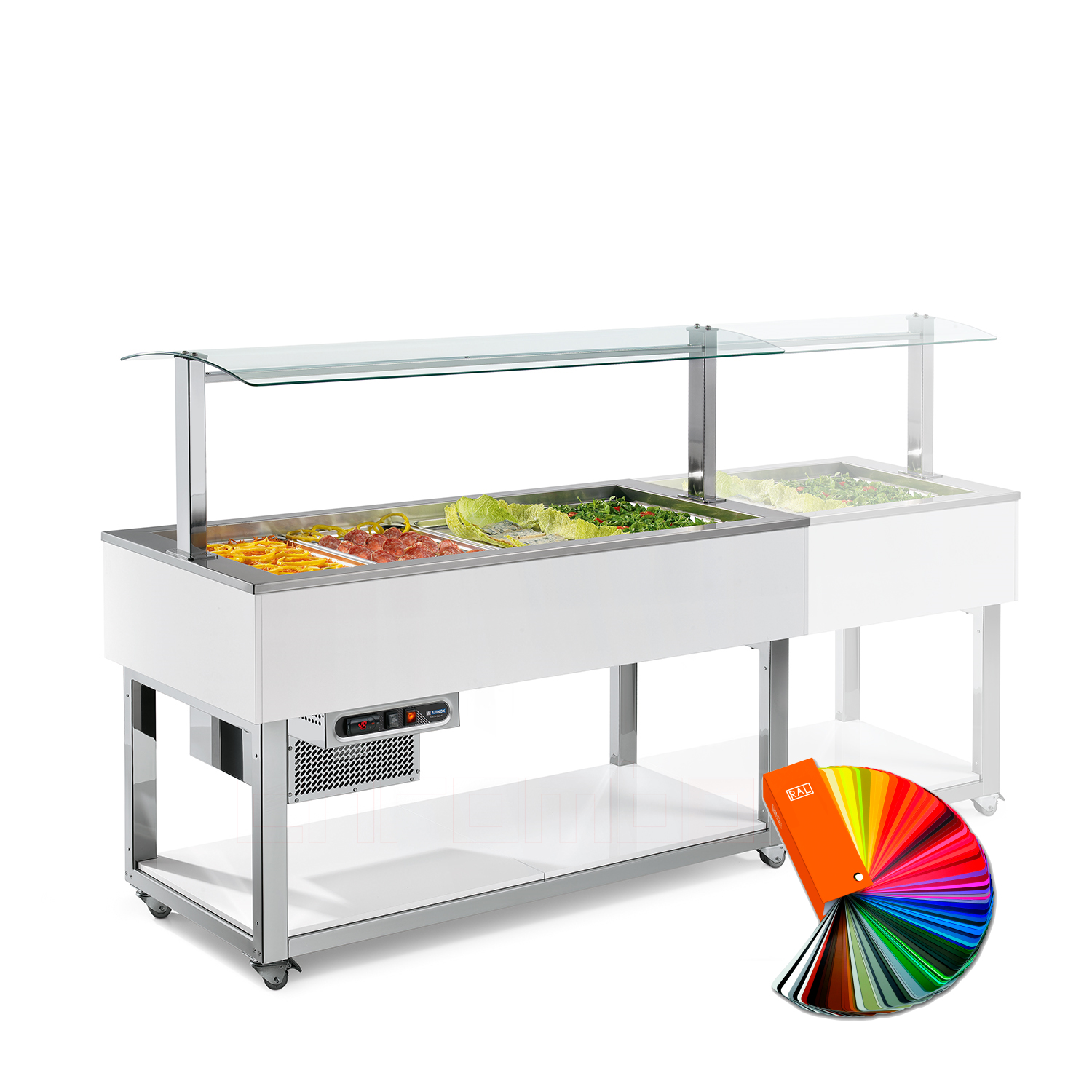 Frühstücksbuffet ESSENCE GREEN, 6 x GN 1/1, RAL special mit Food