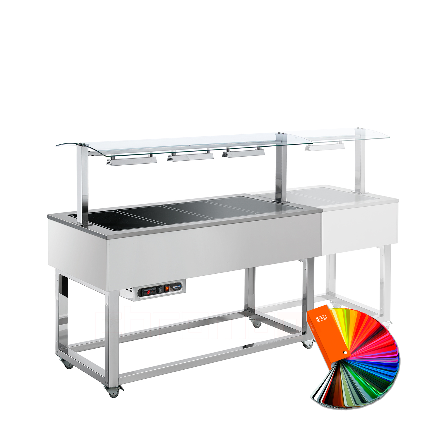 Speisebuffet ESSENCE BROWN, 6 x GN 1/1, RAL special