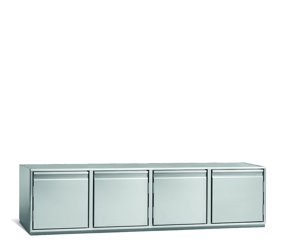 Kühlunterbau GN Premium, 4 Türen, H 490 mm, ohne I-Fach