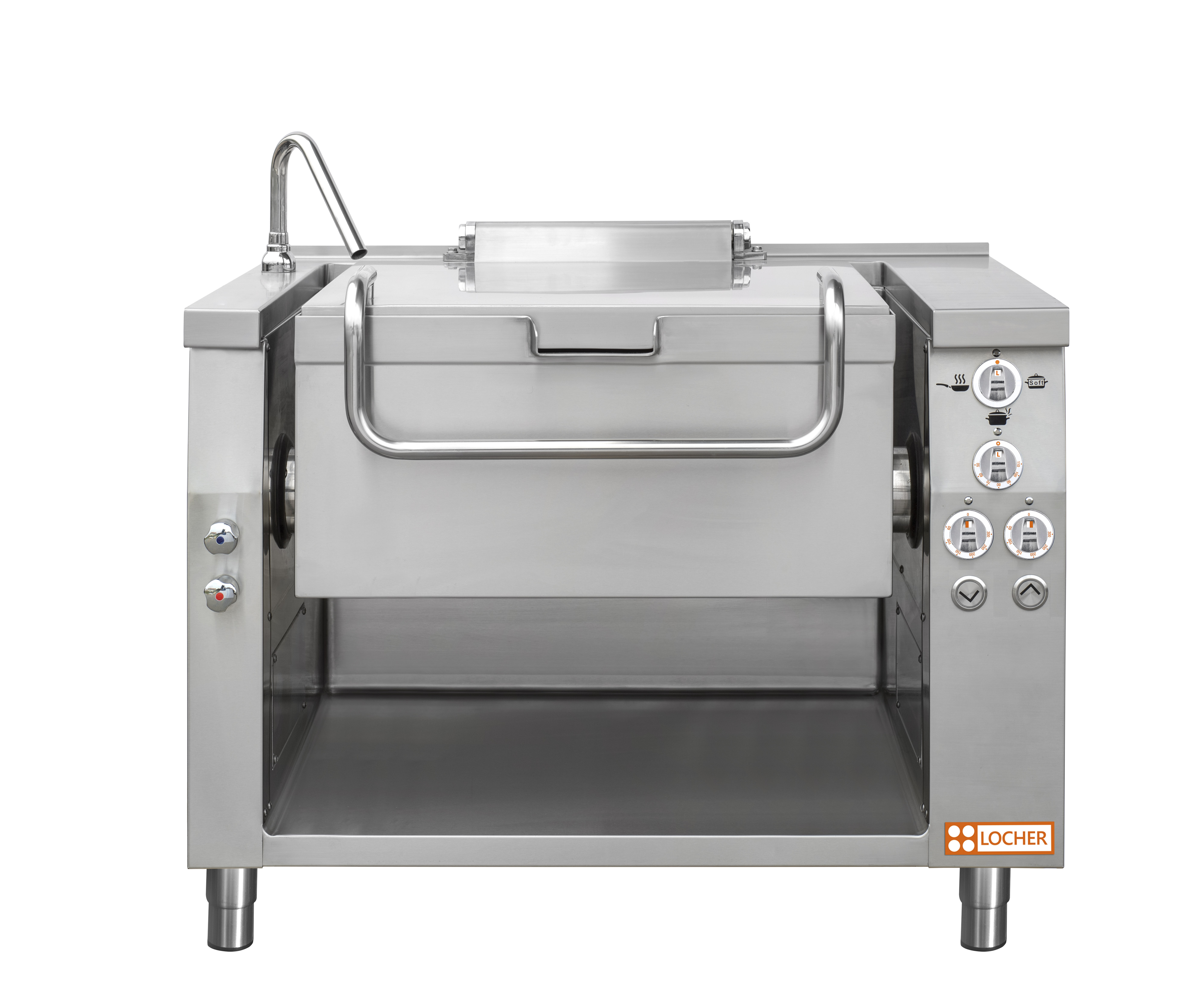 Locher Kippbrat- und Kochpfanne Speed Stand 850, 60 Liter