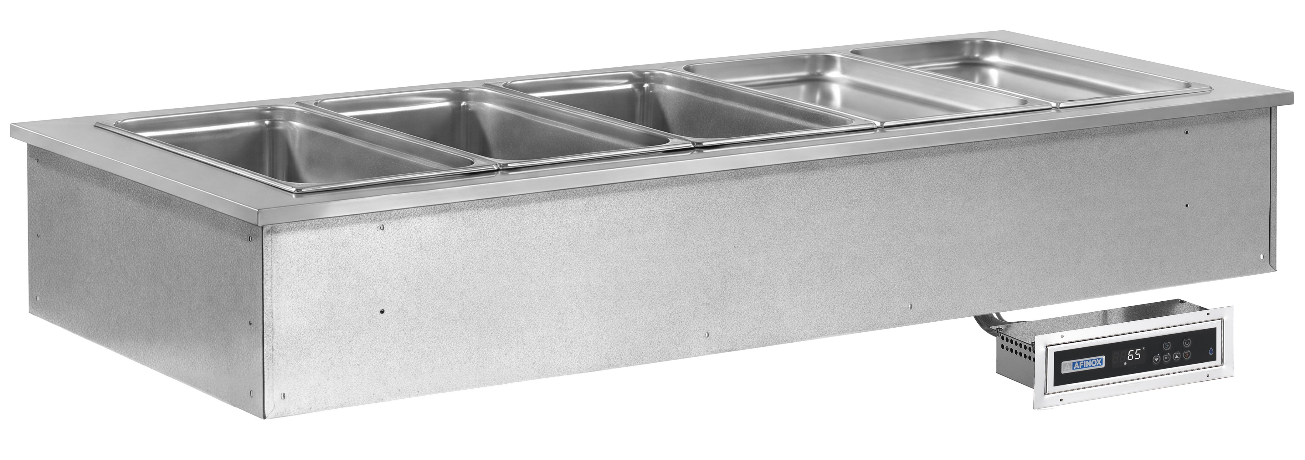Einbau-Bain-Marie SOUL PLUS RED, 5 x GN 1/1