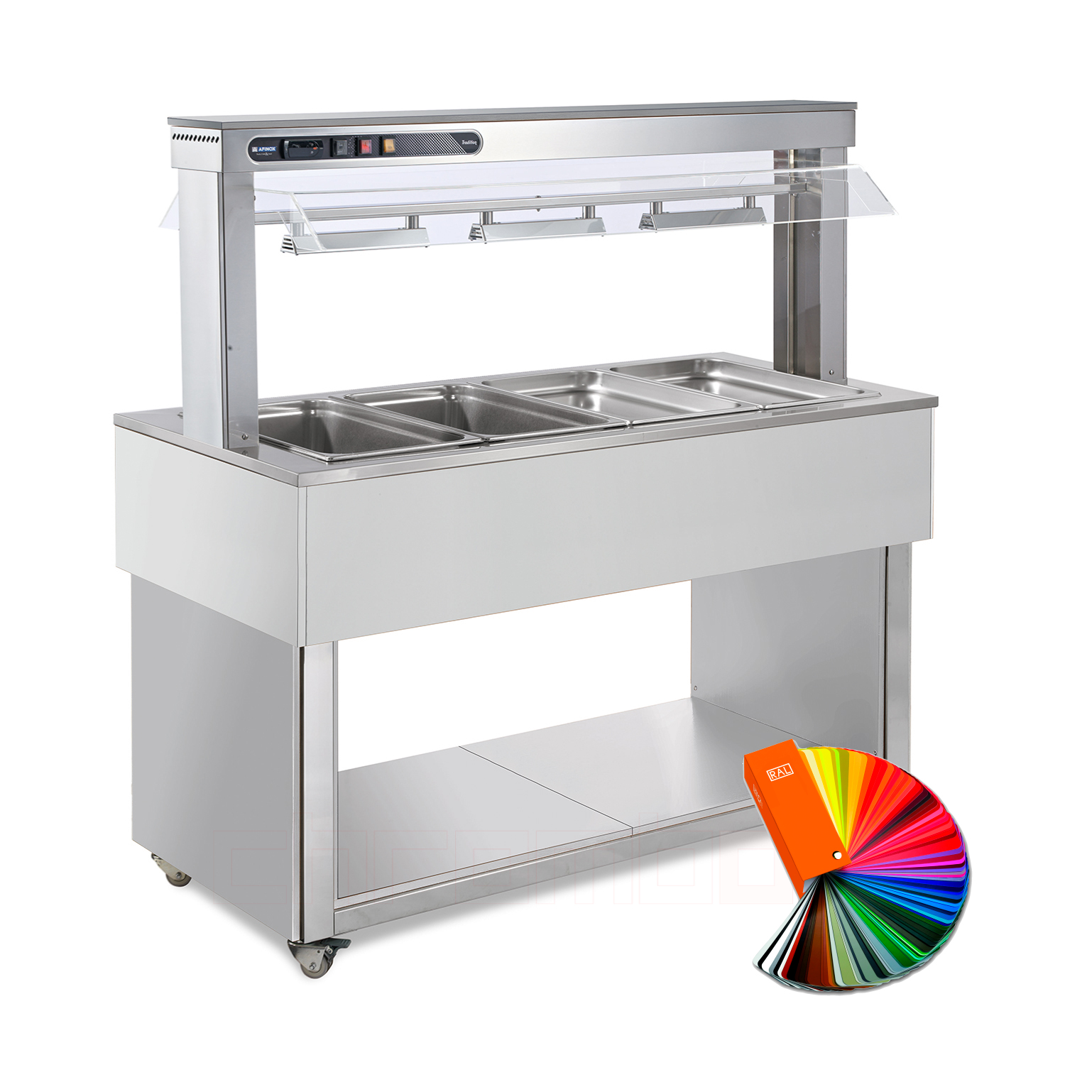 Speisebuffet TRADITION ORANGE, 4 x GN 1/1, RAL special