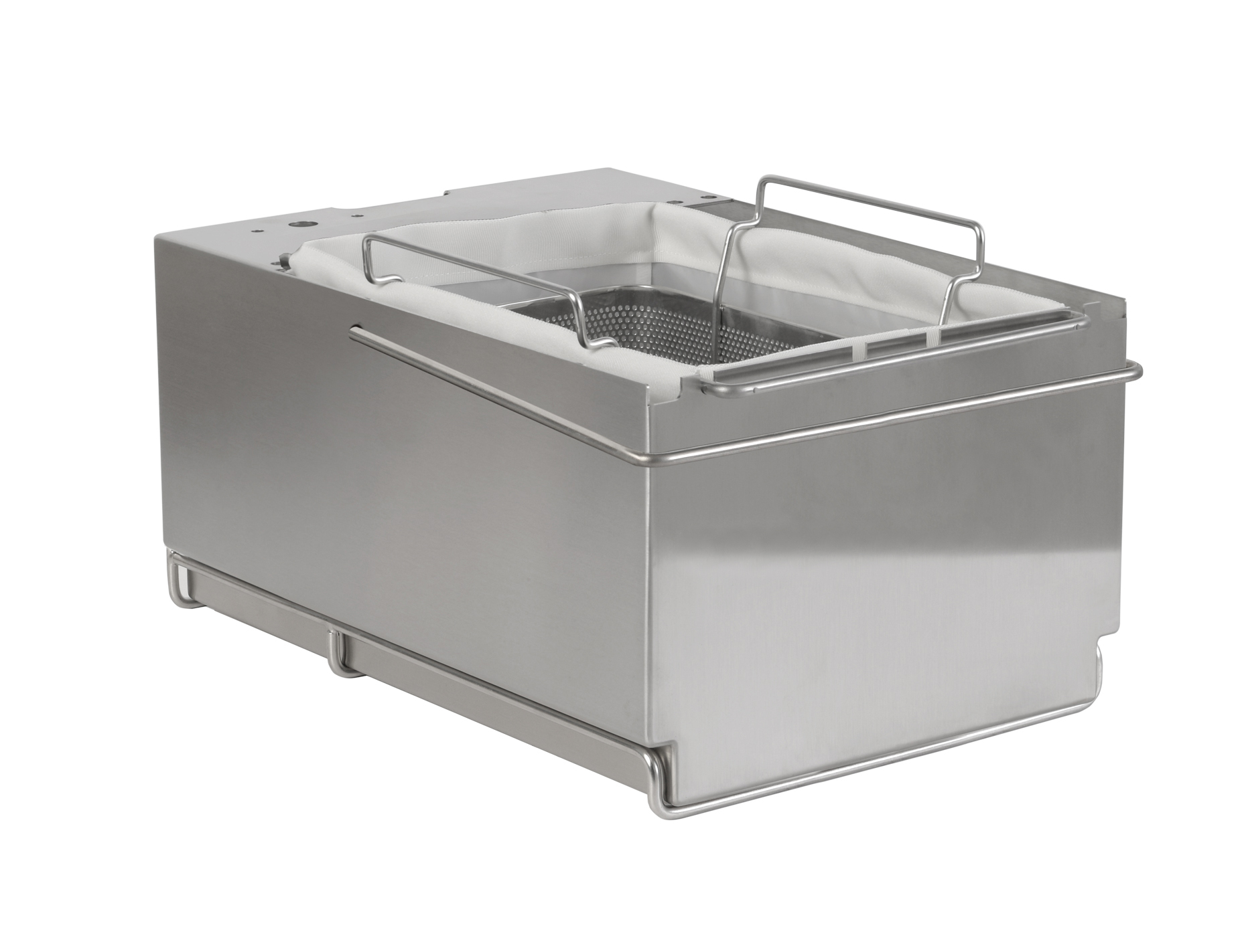 Locher Fettauffangbehälter breit 25 Liter für Fritteusen Stand 700