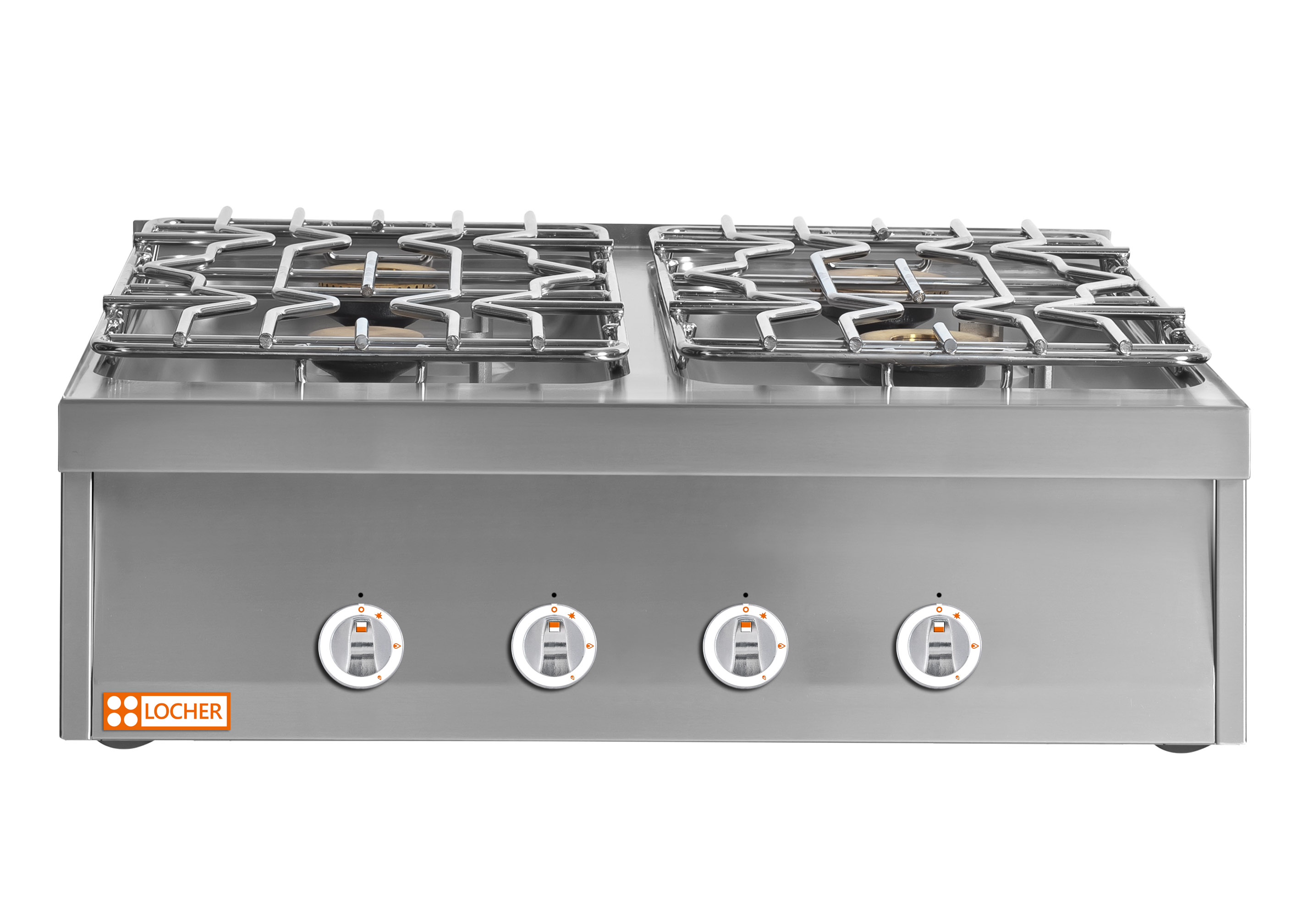 Locher Gasherd Flex 600, 4 Kochstellen, 18 kW, Tischgerät
