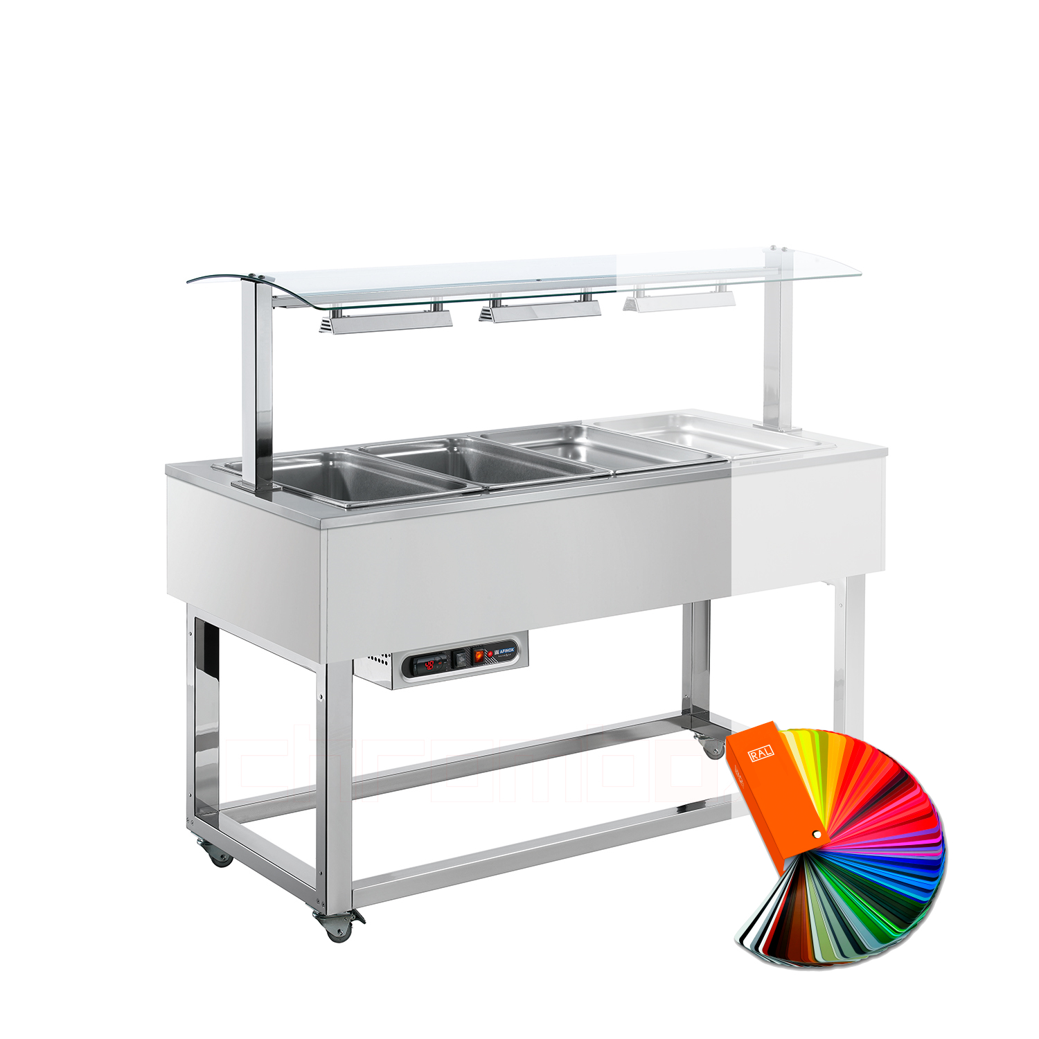 Speisebuffet ESSENCE ORANGE, 3 x GN 1/1, RAL special