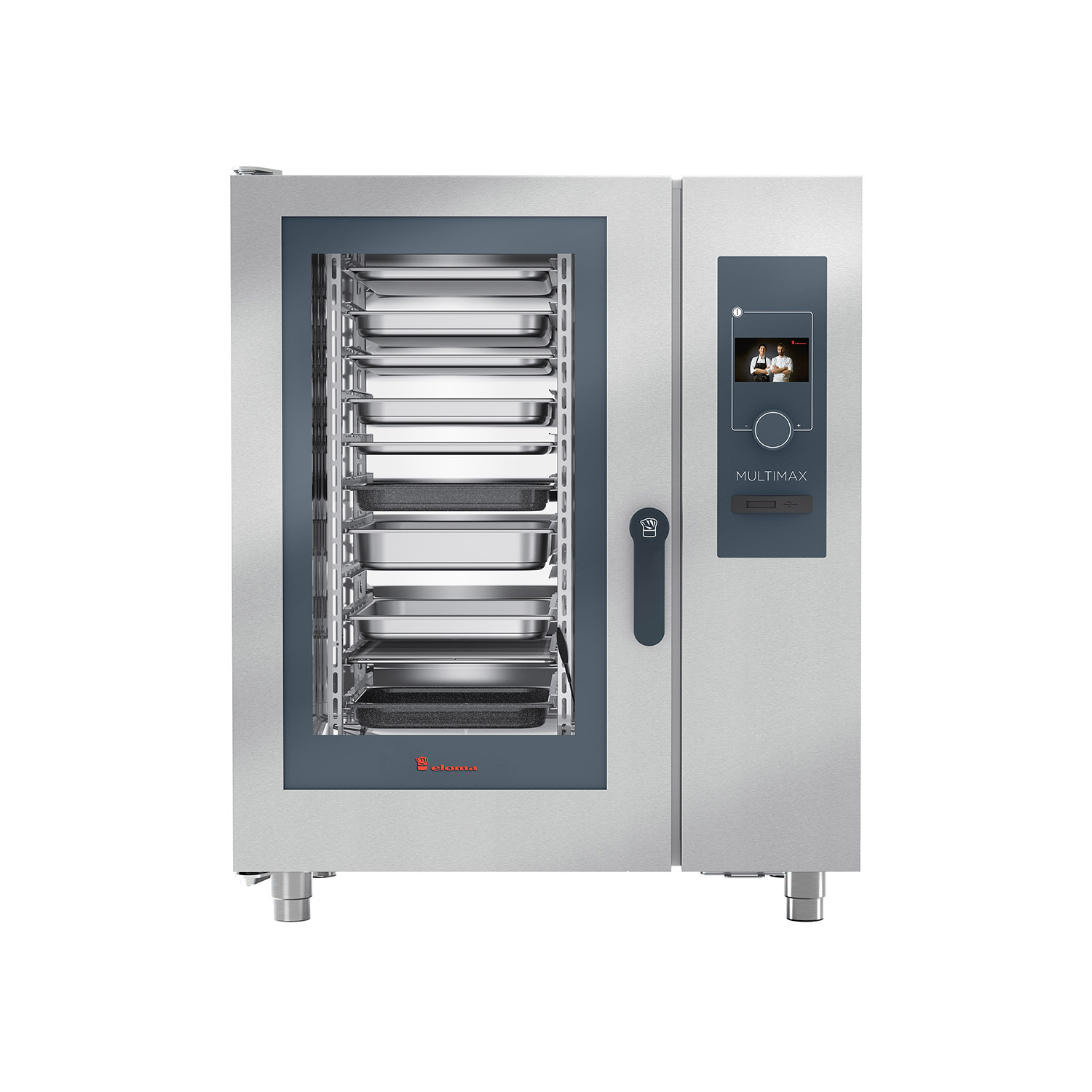 Eloma-Multimax-10-11-Heissluftdmpfer-Linksanschlag-Frontal