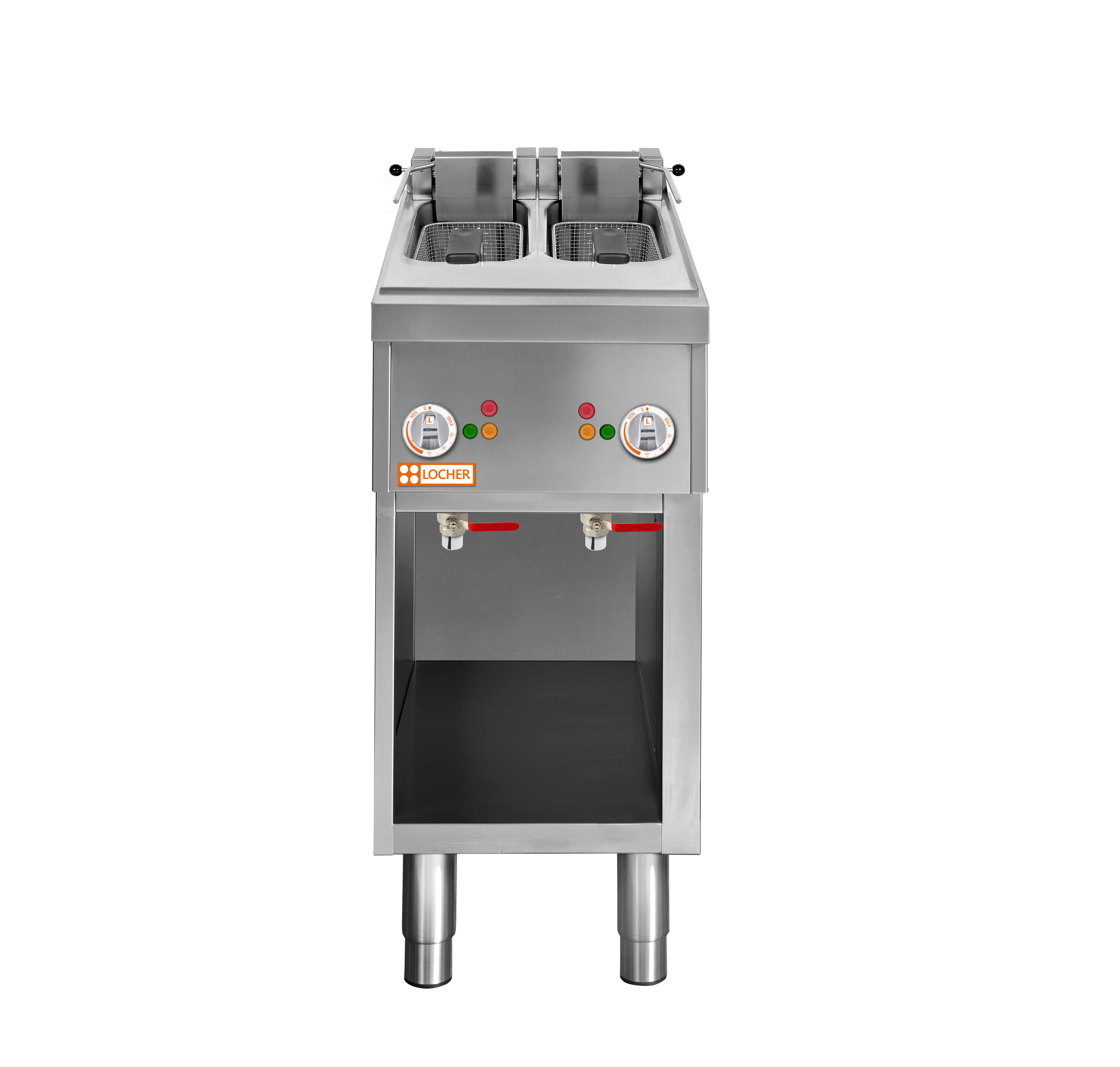 Locher Elektro-Fritteuse Stand 900B, 2 Becken à 7,5 Liter