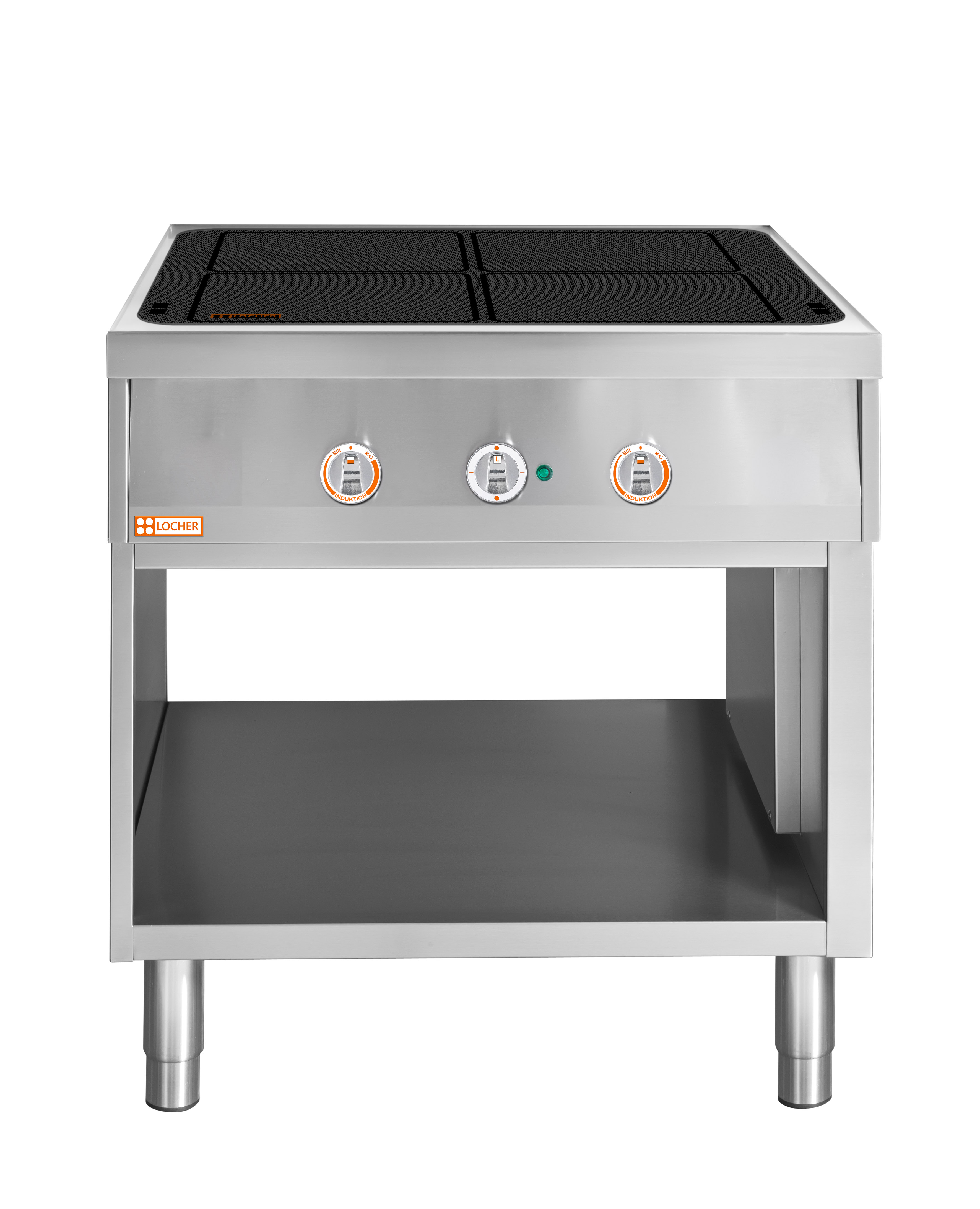 Locher Induktionsherd Stand 900B, 4 Kochstellen à 5 kW