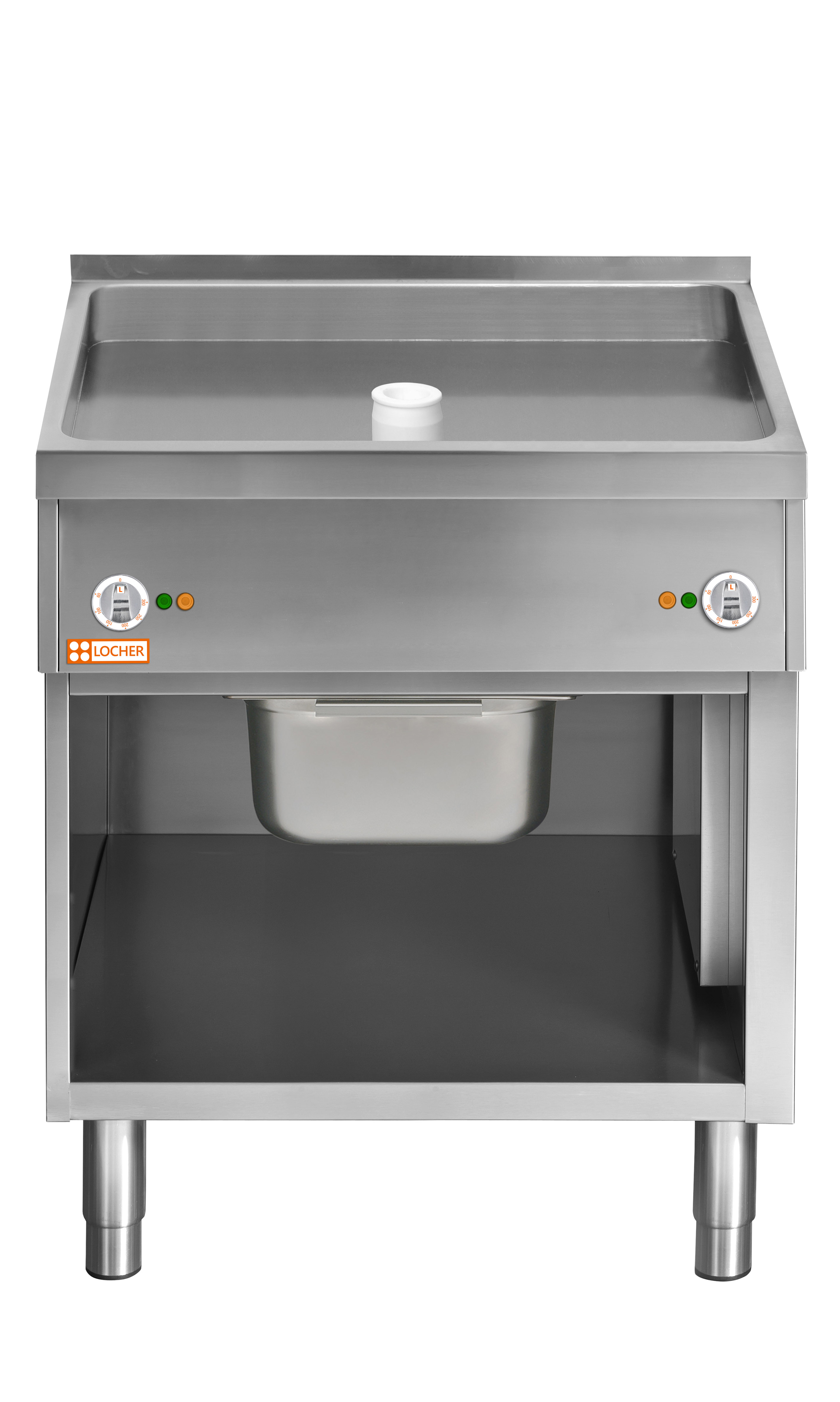 Locher Elektro-Bräter 800 Stand 850, Tiegelhöhe 80 mm
