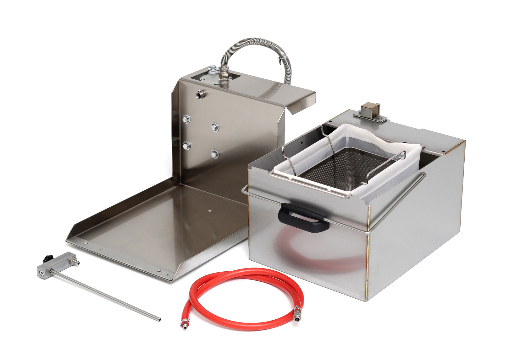 Locher Filtersystem 20 Liter für Fritteuse mit 1 Becken Stand 700