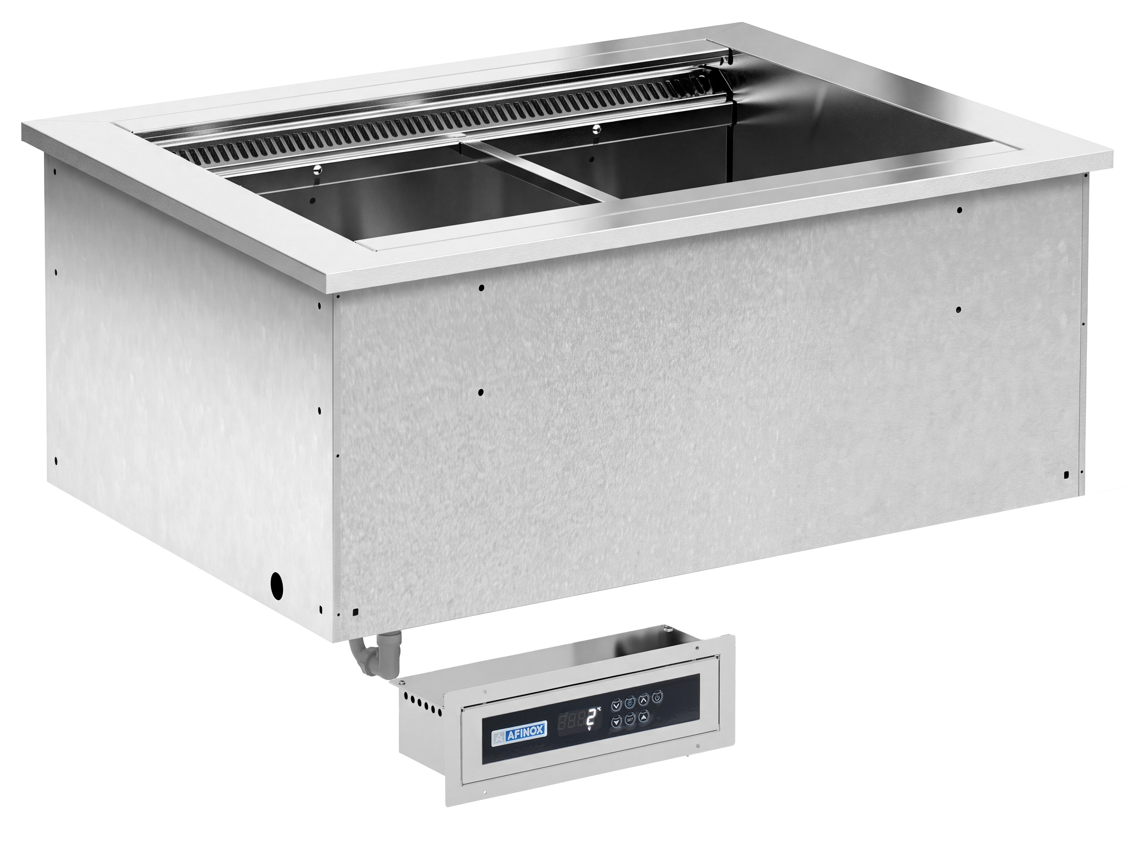 Einbau-Kühlwanne SOUL PLUS BLUE, 2 x GN 1/1, ohne Aggregat
